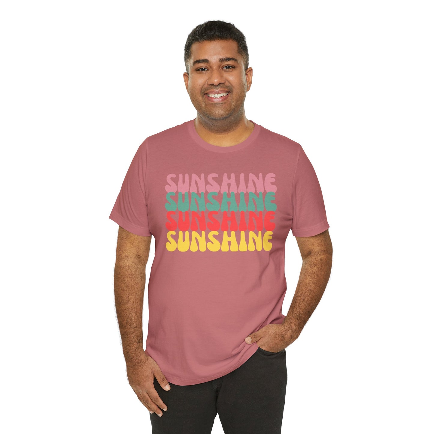Sunny Vibe Unisex Tee, Summer T-Shirt, Beachwear, Gift for Her, Casual Wear, Fun Graphic Tee