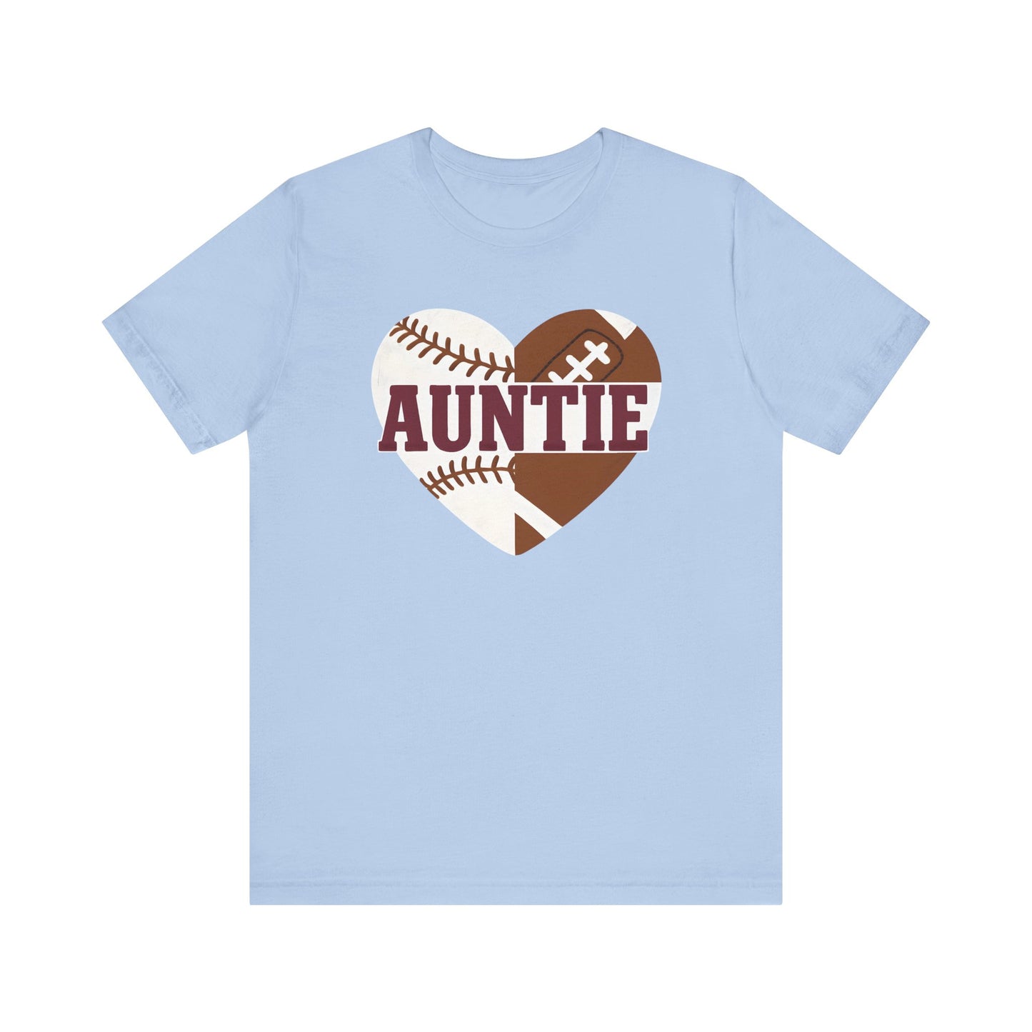 Sporty Auntie Baseball and Football Unisex Tee