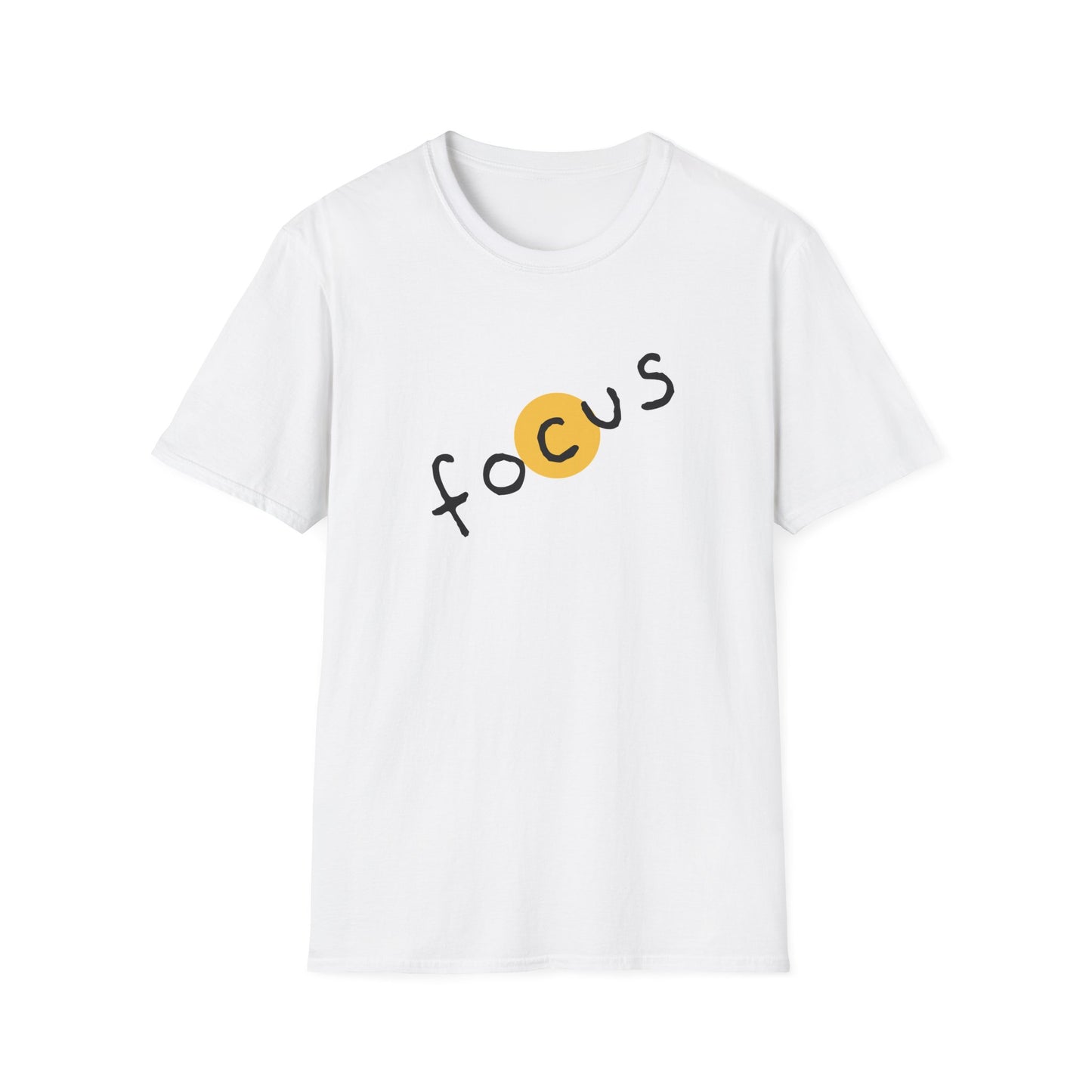 Focus Unisex Softstyle T-Shirt - Casual Wear, Motivational Gift, Inspirational Tee, Everyday Comfort, Unisex Apparel