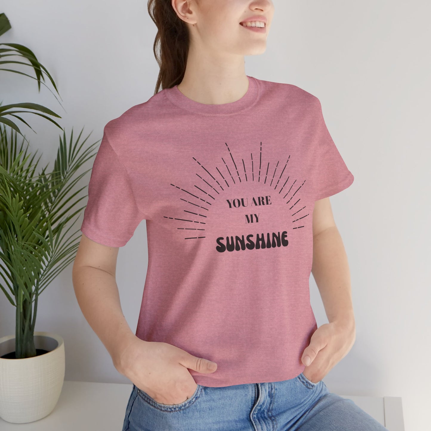 You Are My Sunshine Unisex Tee - Cute Gift, Casual Wear, Summer Style, Family Matching, Positive Message Shirt