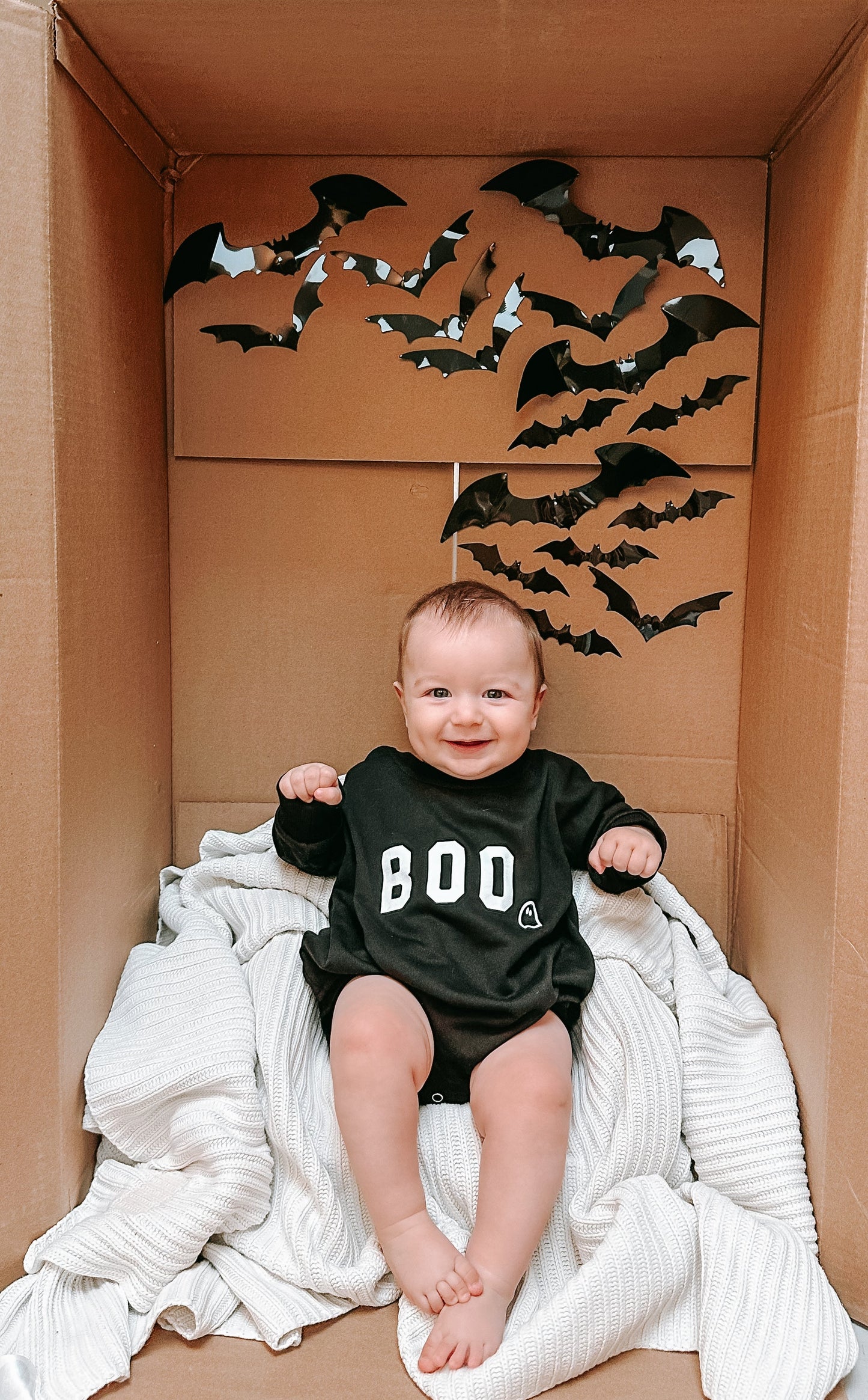 BOO Ghost Sweatshirt Romper
