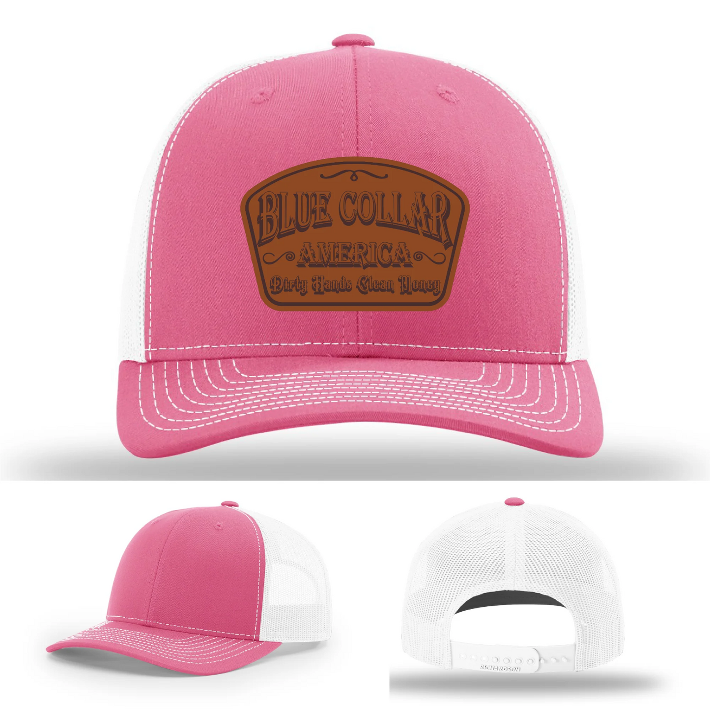 Dirty Hands Clean Money Leather Patch Hat