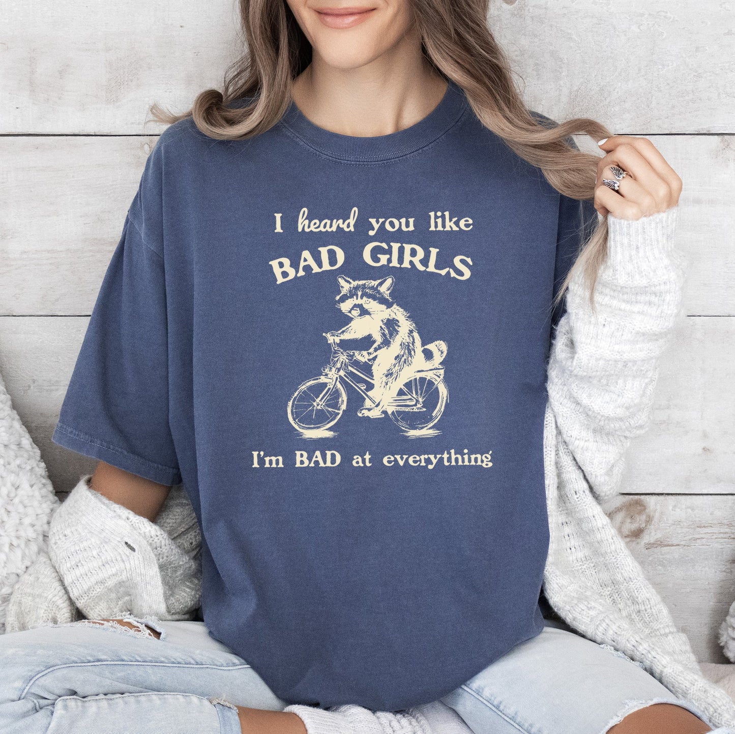 Bad Girls, Raccoon, Funny, Aesthetic Meme, Comfort Colors Tshirt