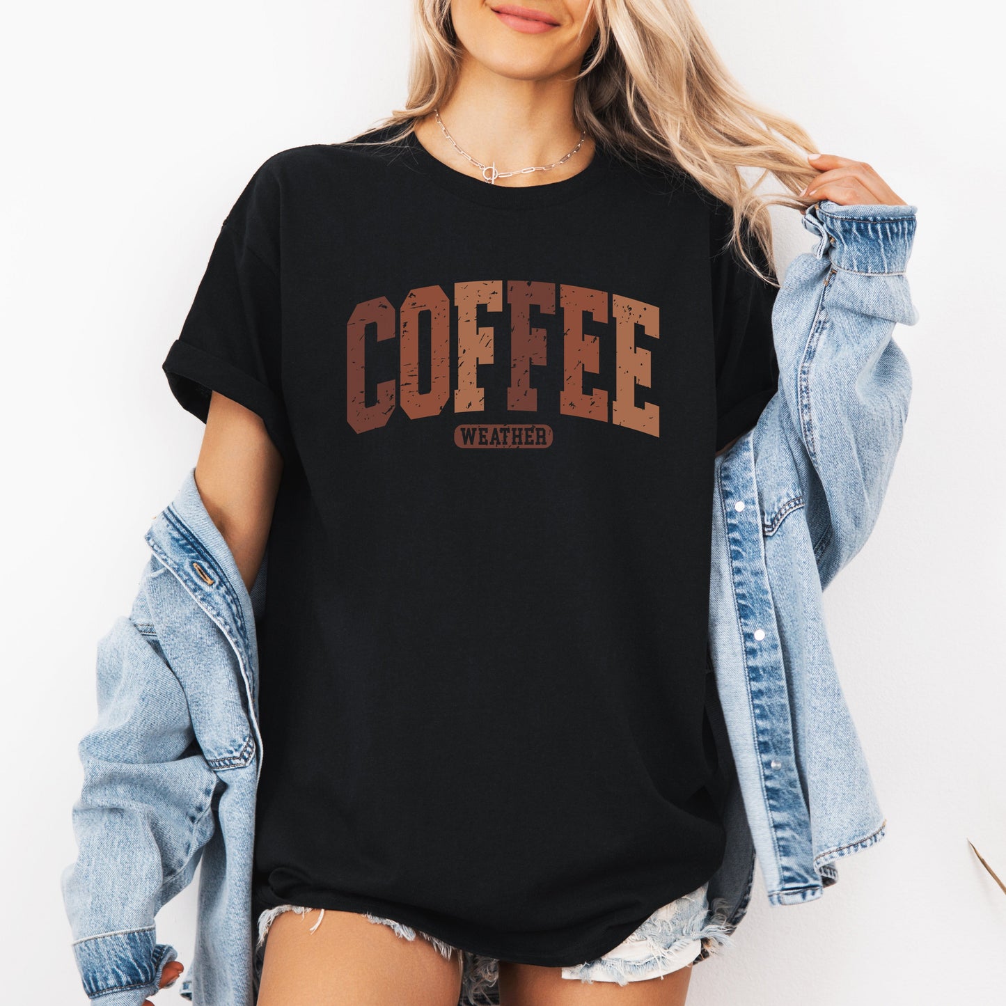 Coffee Weather, Pumpkin, Autumn, Fall, Tshirt