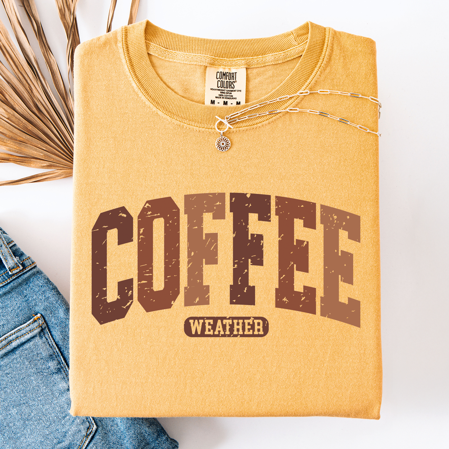 Coffee Weather, Pumpkin, Autumn, Fall, Comfort Colors T-Shirt