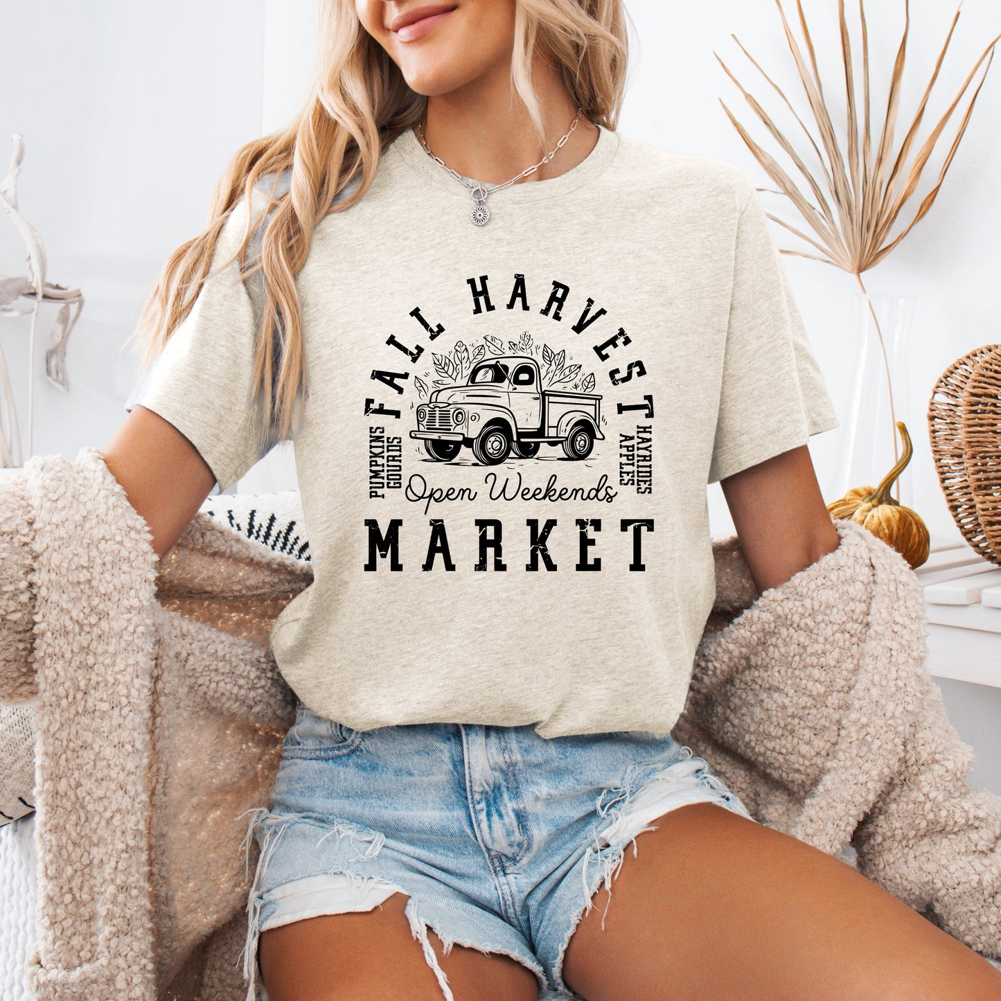 Fall Harvest Market, Pumpkins, Autumn, Tshirt