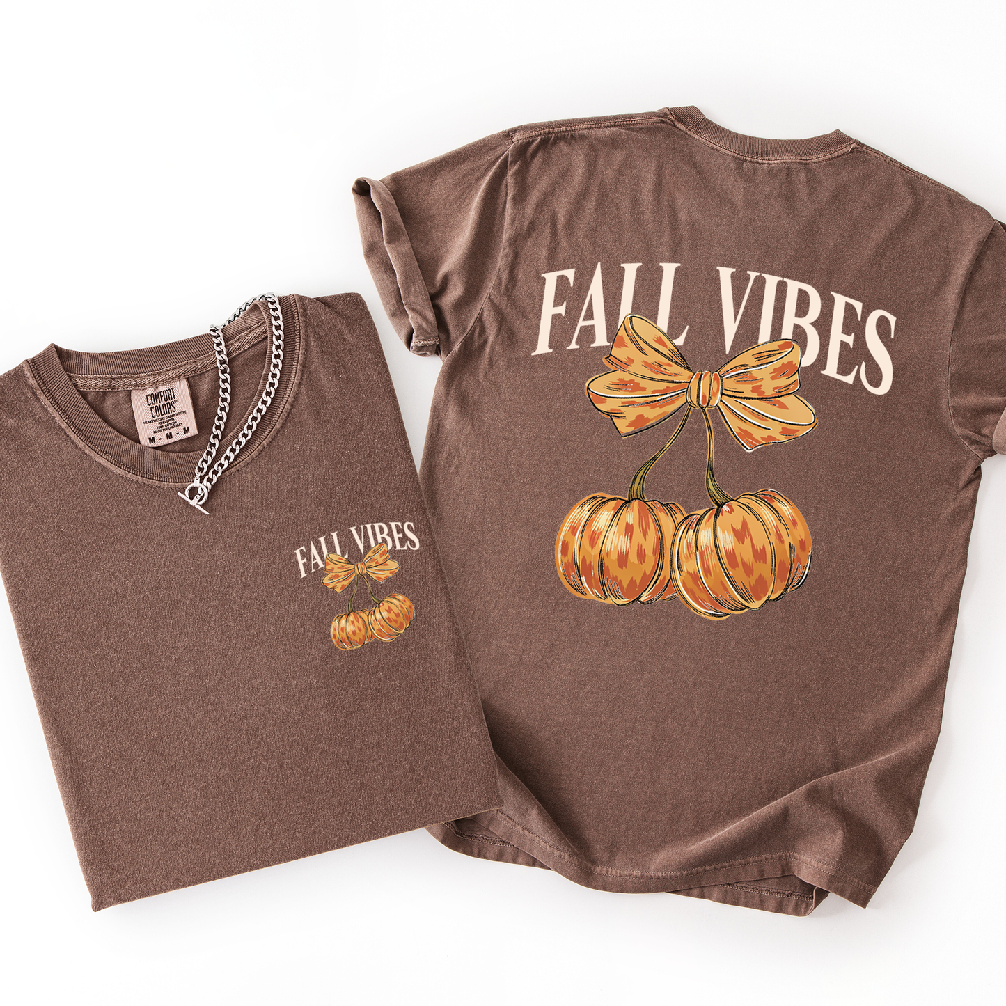Fall Vibes, Pumpkins, Cherry, Autumn, Halloween, Comfort Colors T-Shirt