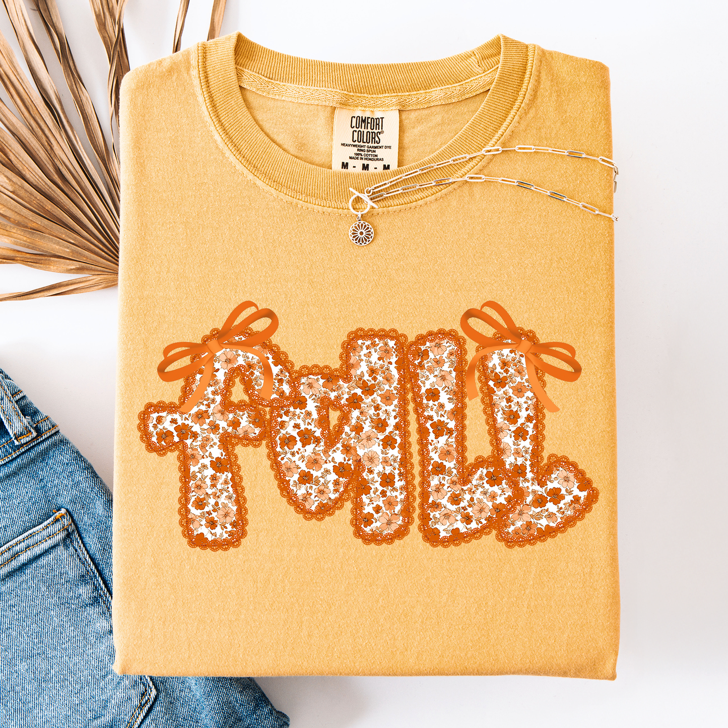 Fall, Beautiful Bows Ribbons, Colorful, Autumn, Coquette, Comfort Colors T-Shirt