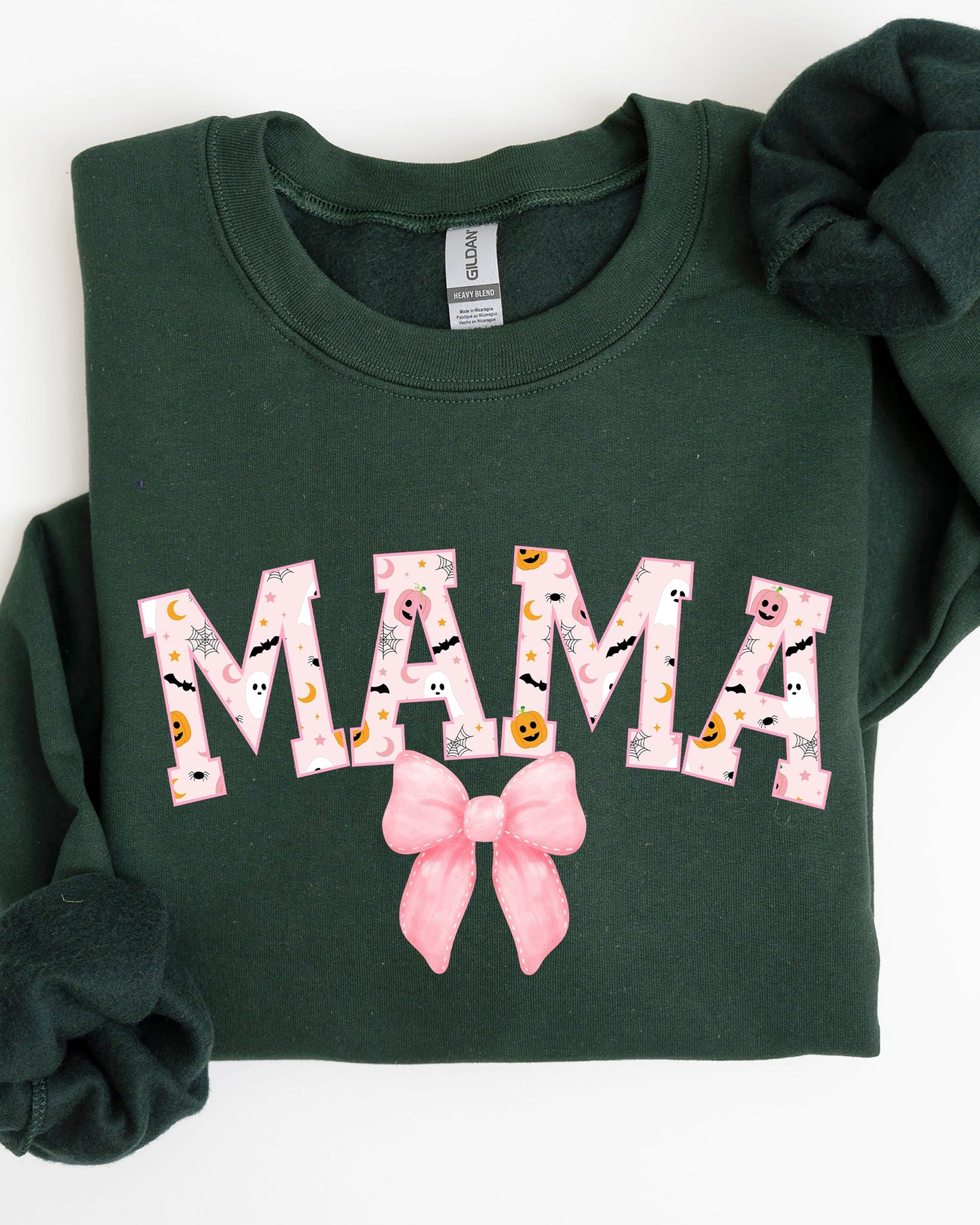 Halloween, Mama, Coquette Ribbons and Bows, Fall, Autumn Sweatshirt