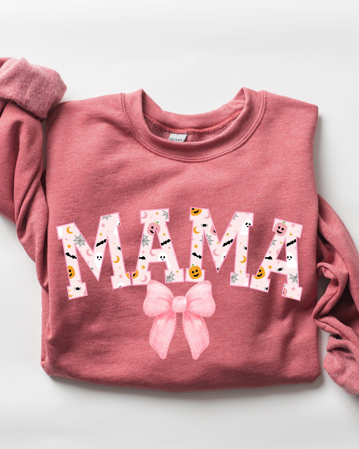 Halloween, Mama, Coquette Ribbons and Bows, Fall, Autumn Sweatshirt