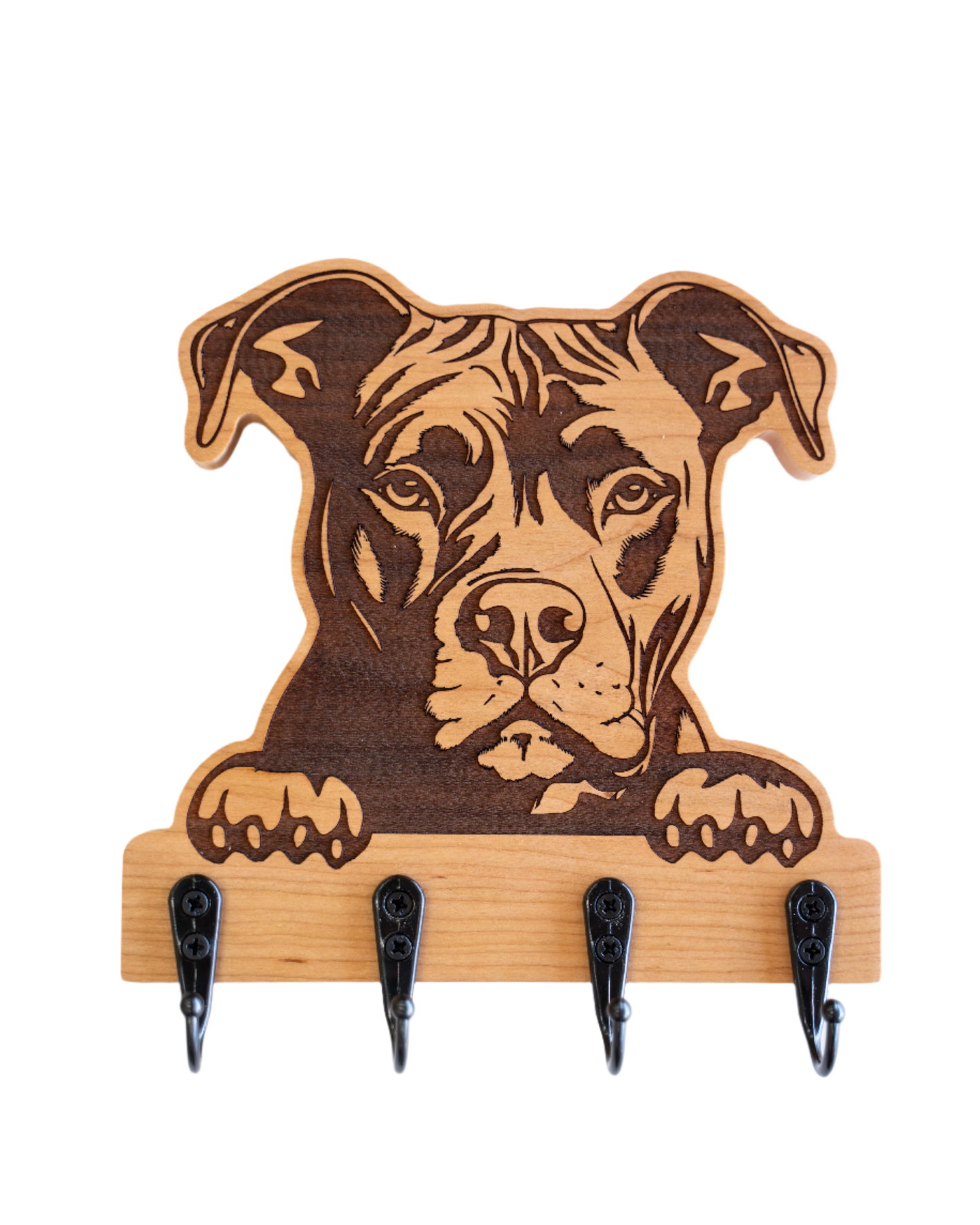 Peeking Pitbull Wall Hanger