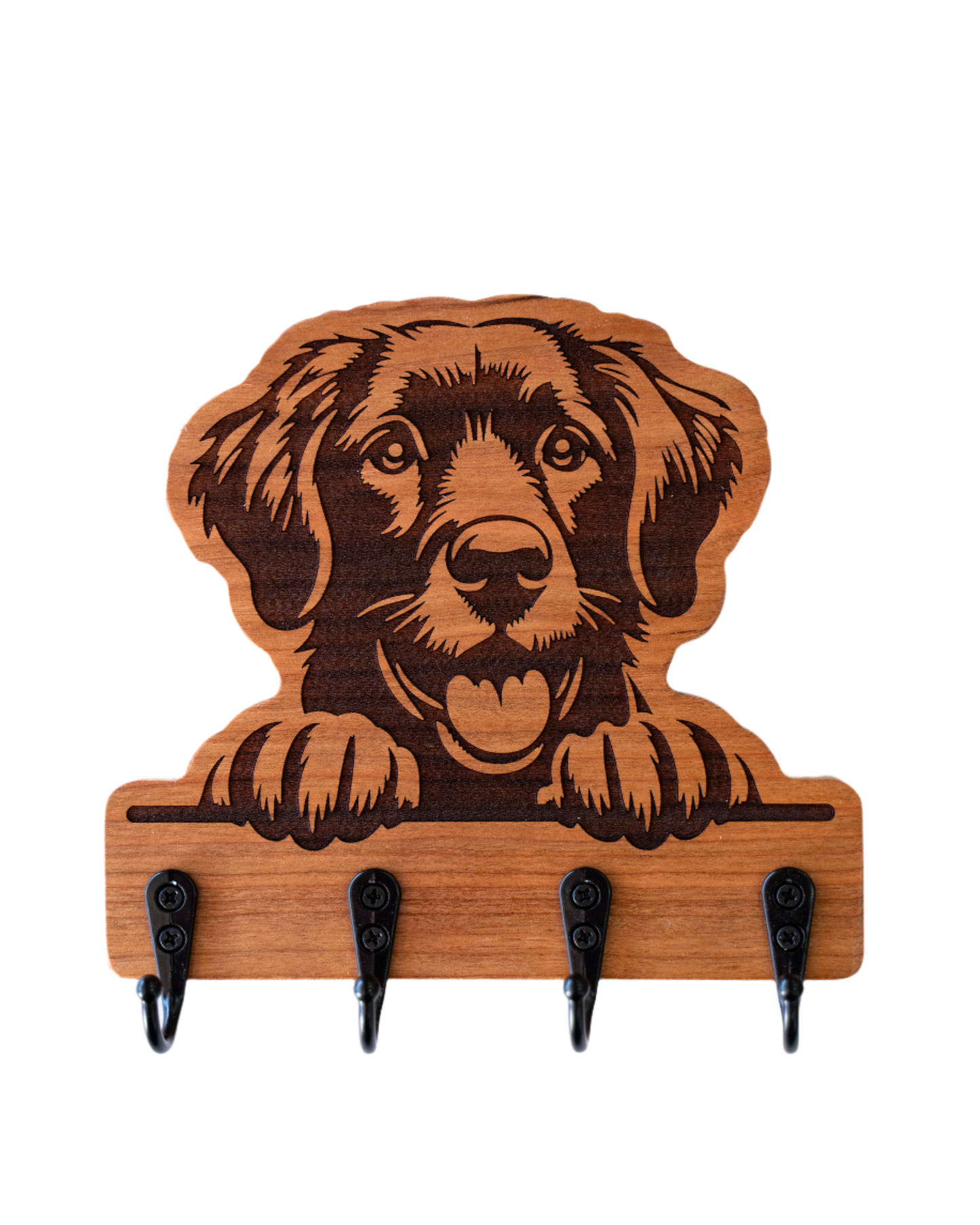 Peeking Golden Retriever Wall Hanger
