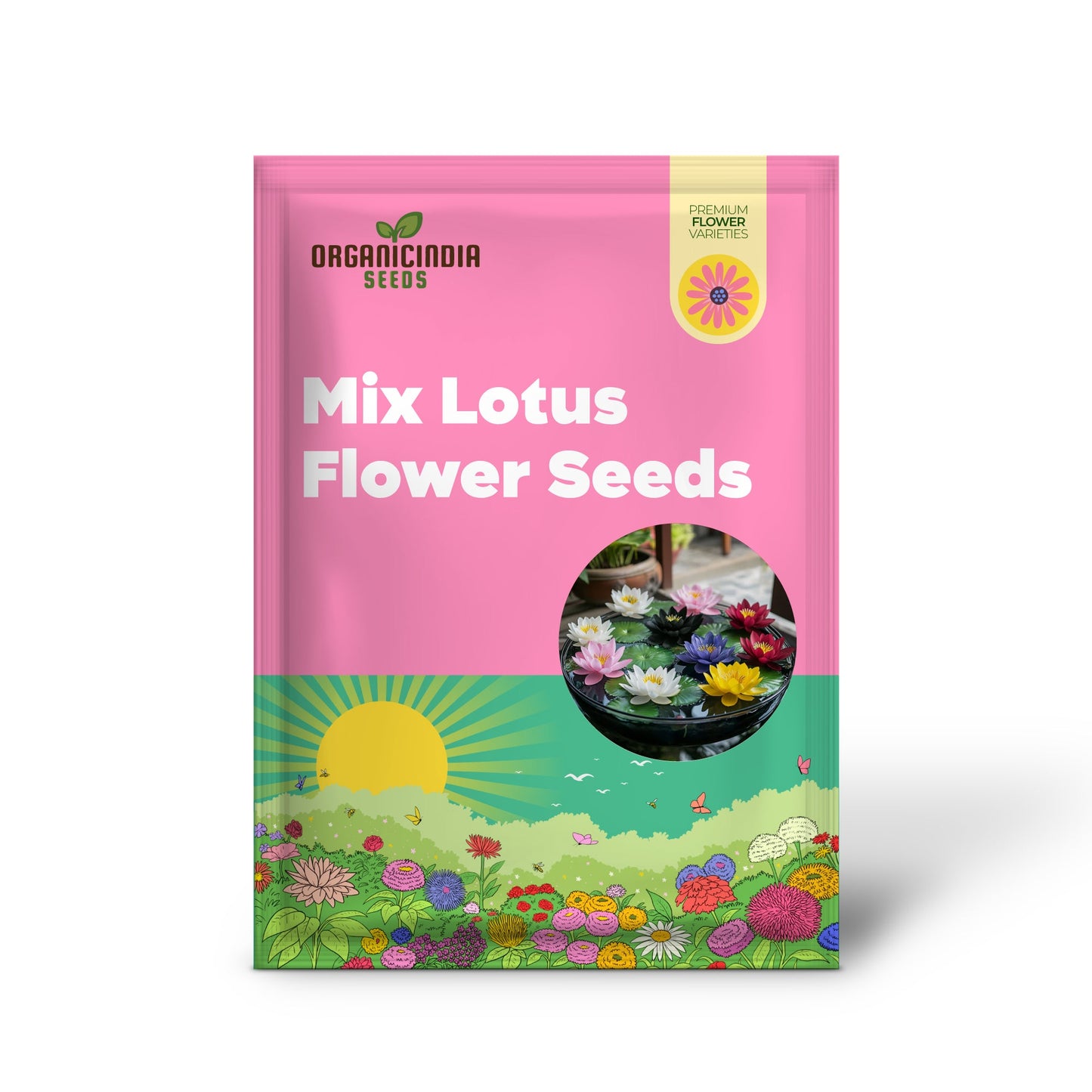 Premium Mix Lotus Flower Seeds, Grow Vibrant Lotus Blooms
