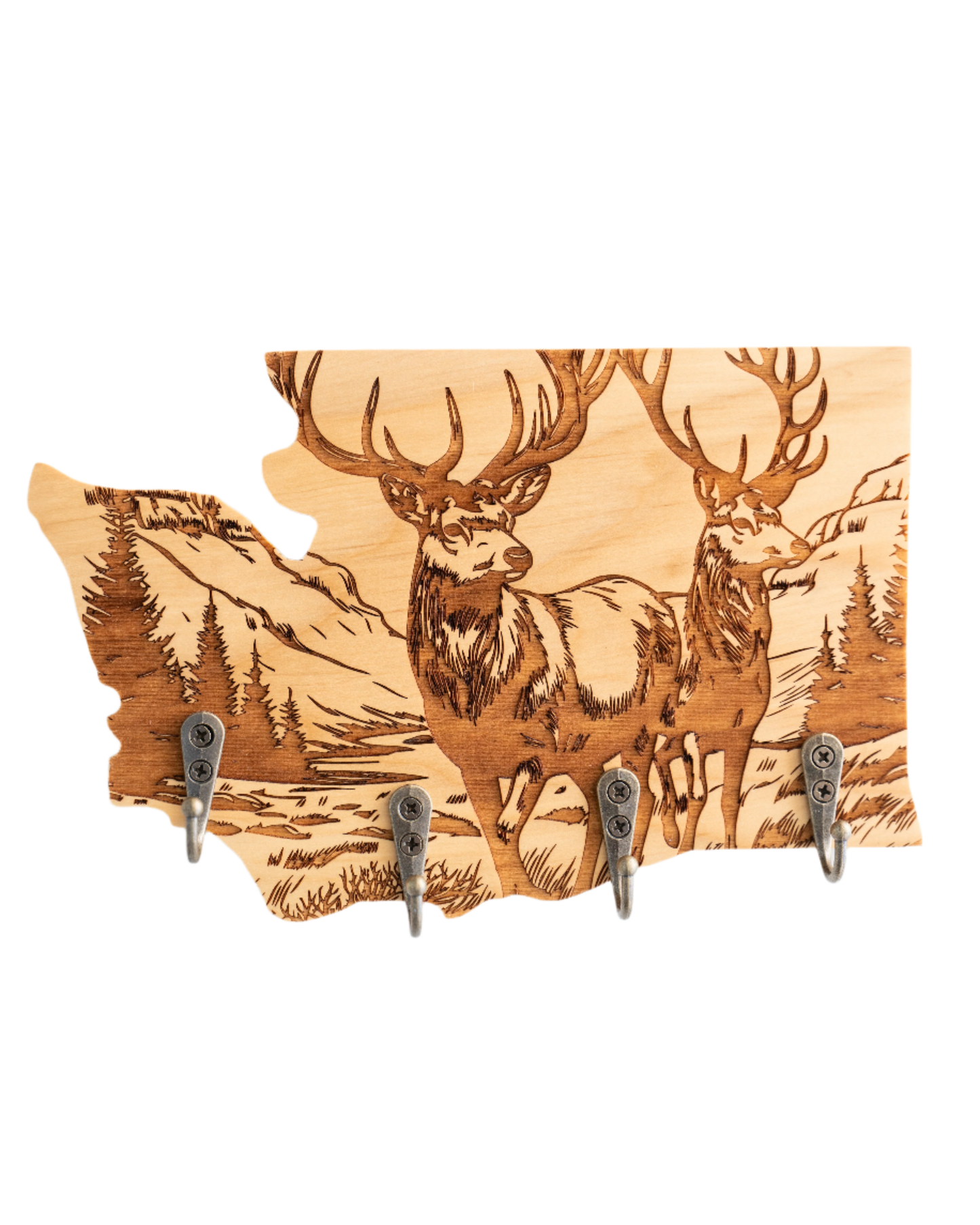 Two Elk Forest Washington Wall Hanger