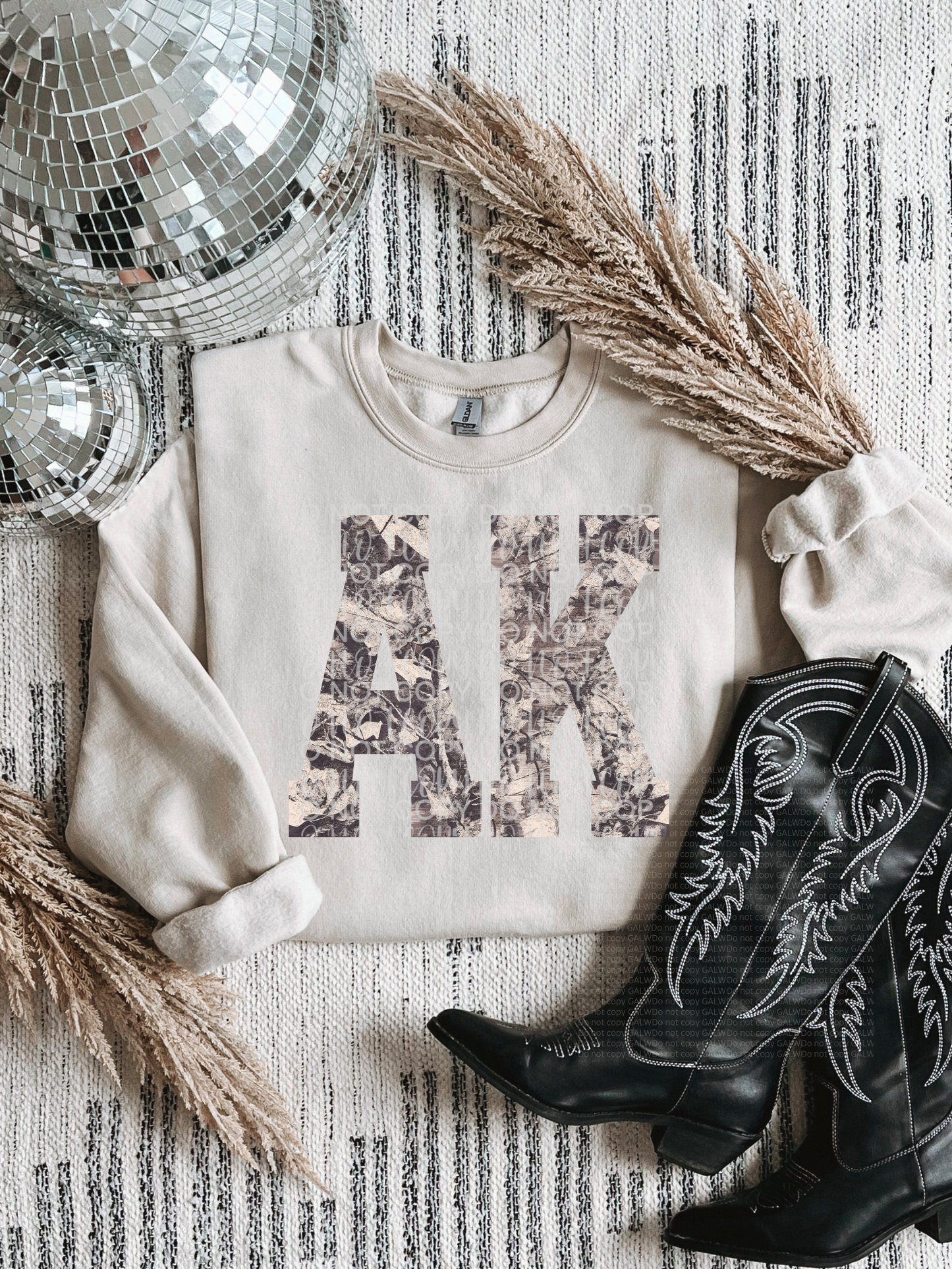 Trendy camo AK tee or sweatshirt
