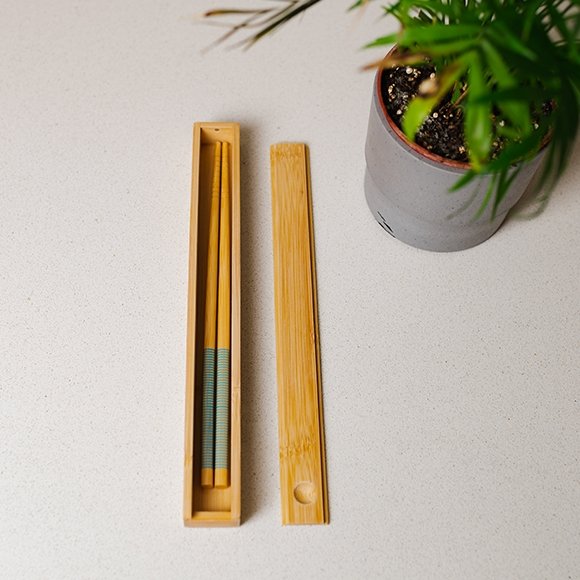 Bamboo Chopstick Storage Box