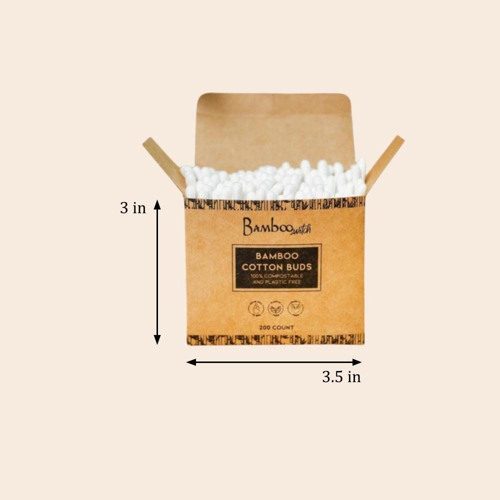 Bamboo Cotton Ear Buds | 200 ct