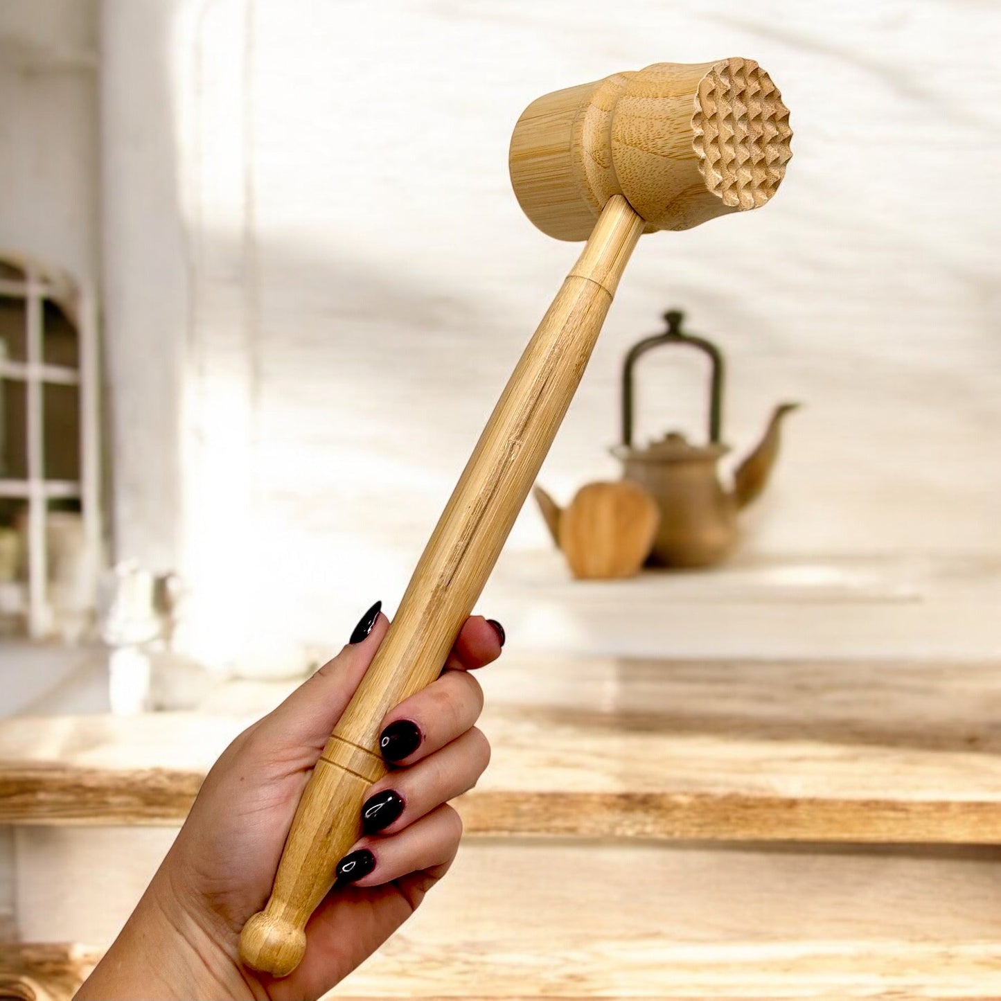 Bamboo Meat Tenderizer & Kitchen Tool