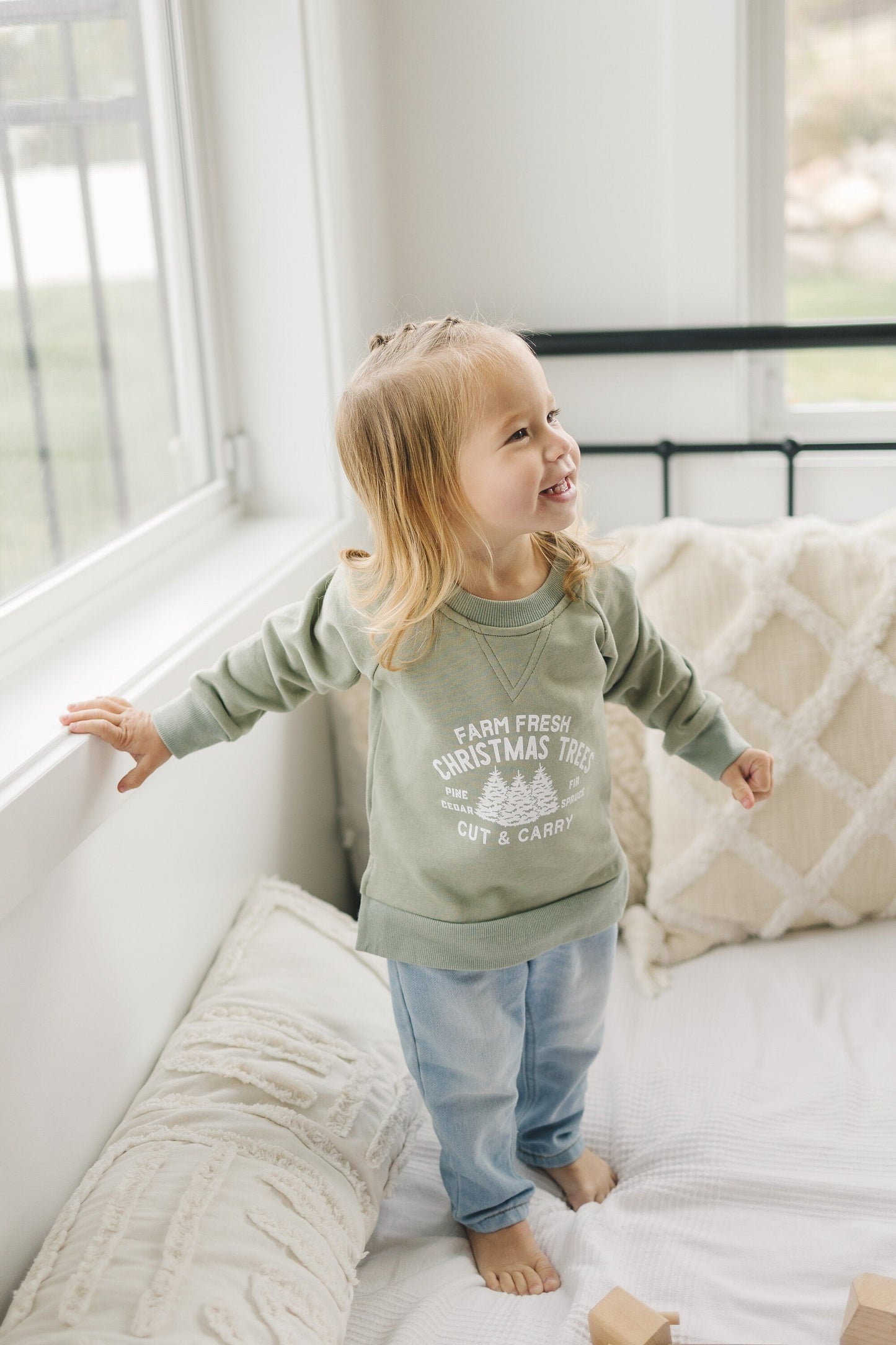 Farm Fresh Christmas Trees Crewneck Sweatshirt