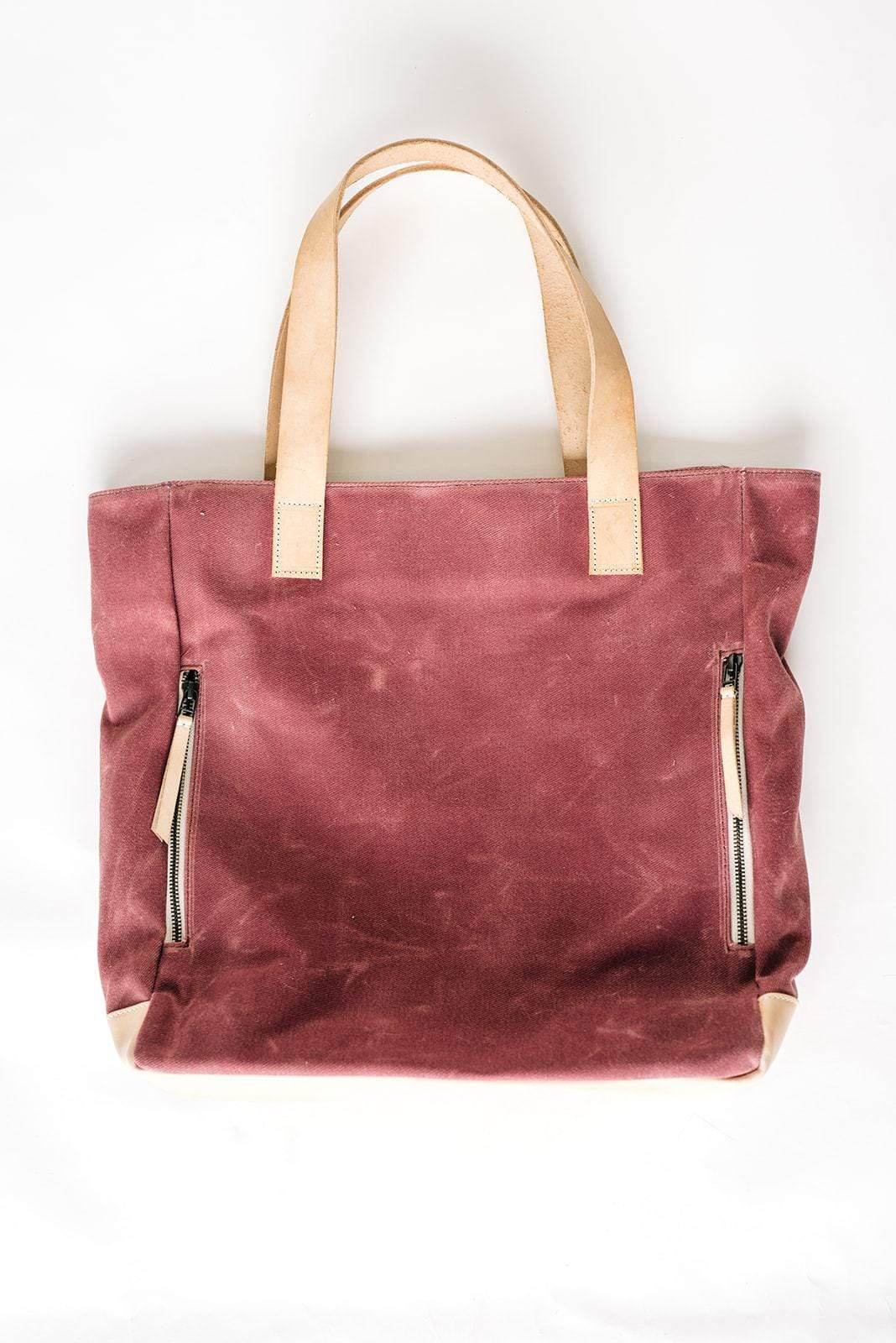 Mauve Wax Canvas Tote Bag - The Rebel Gal