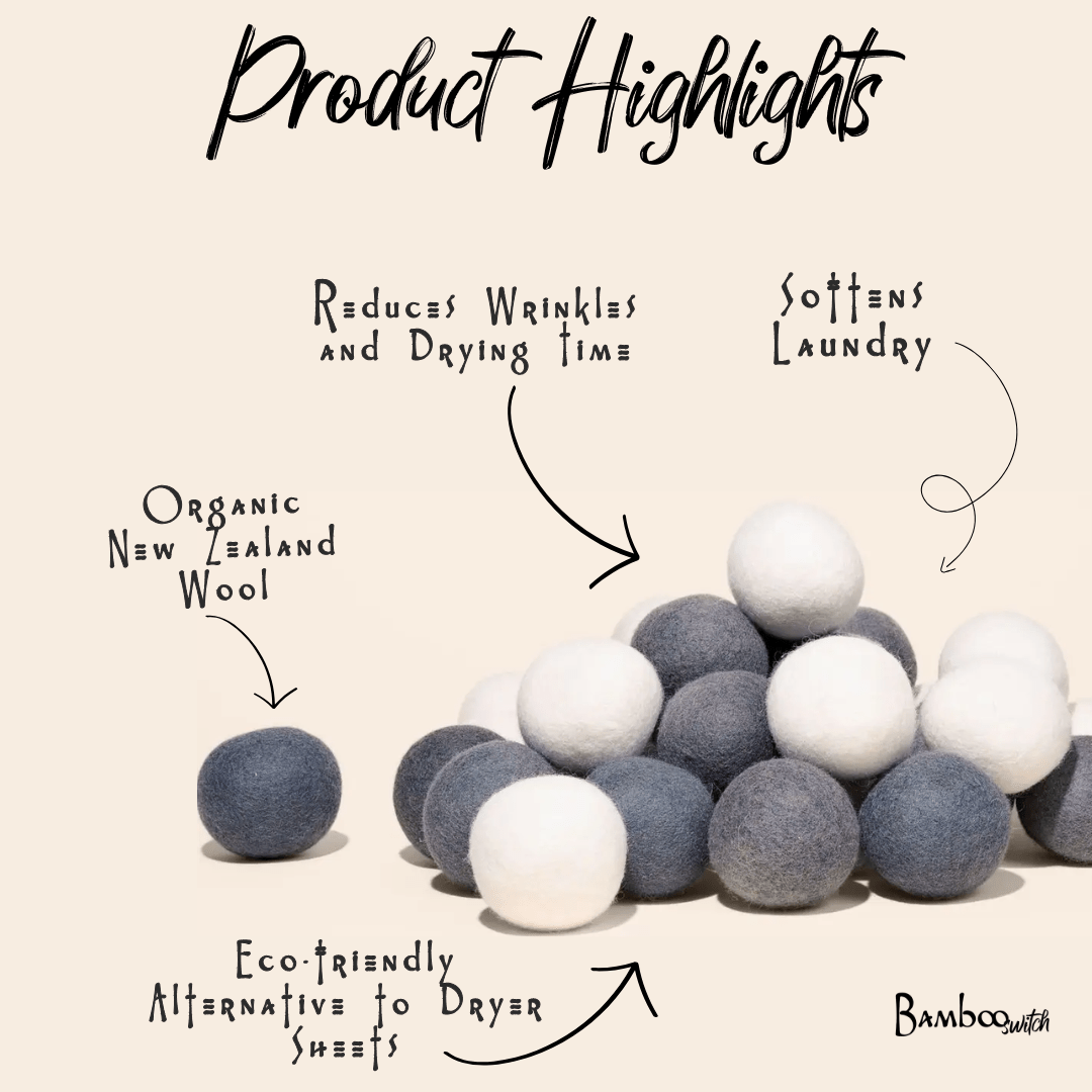 Wool Dryer Balls | Set of 6