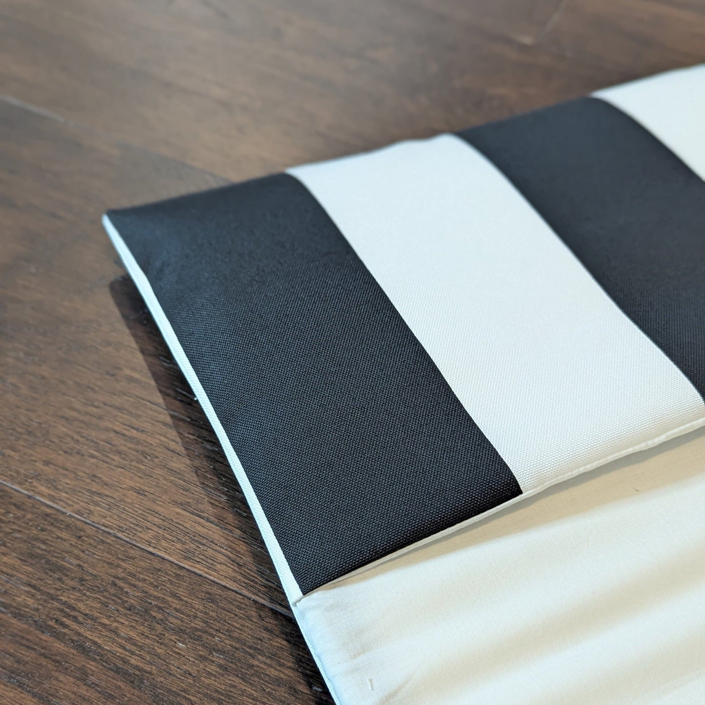Black Stripe Cushion Cover, Compatible with IKEA Children's Poang
