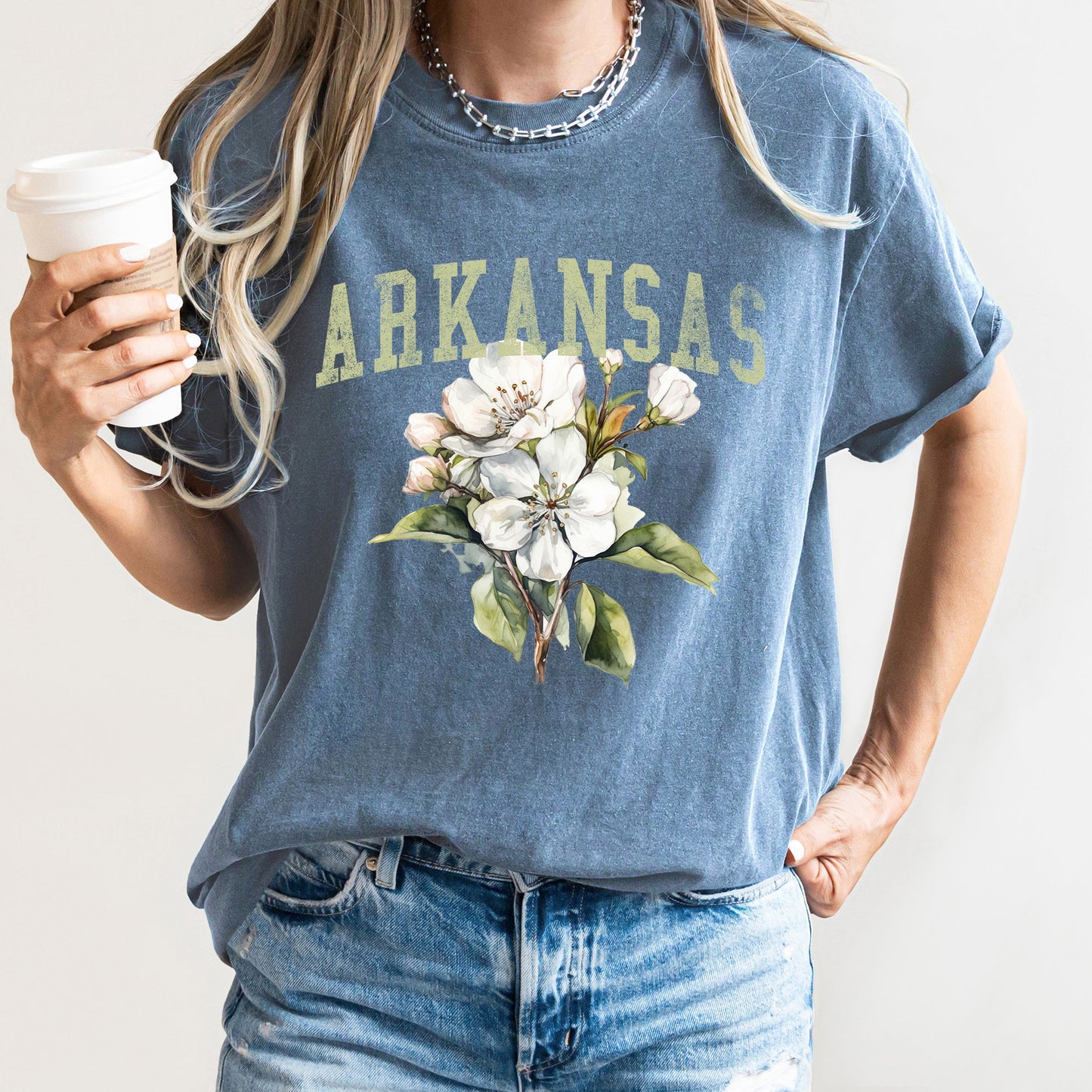 Arkansas State Flower Comfort Colors Tshirt
