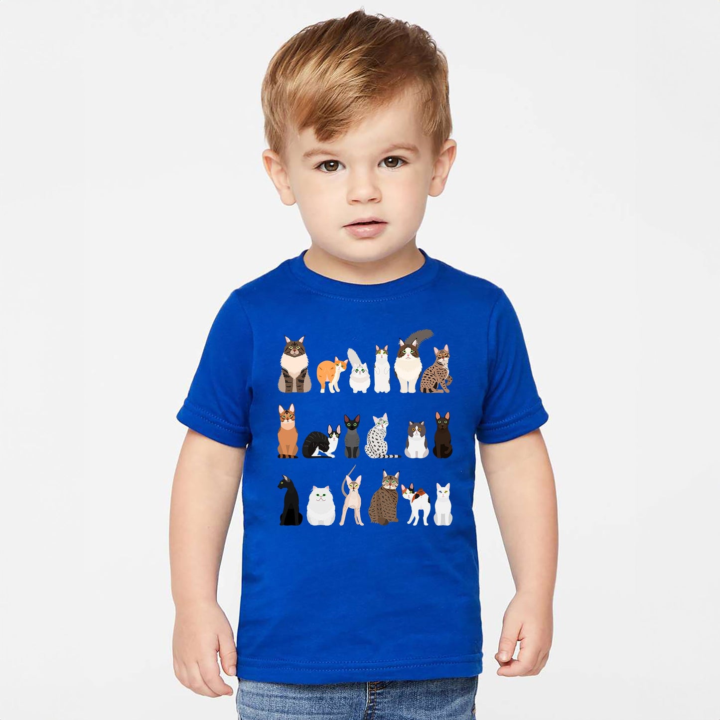 Cat Lovers Kid's Tees, Farm Animal Infant Bodysuits, Pet, Illustration, Breeds, Youth Comfort Colors T-Shirt