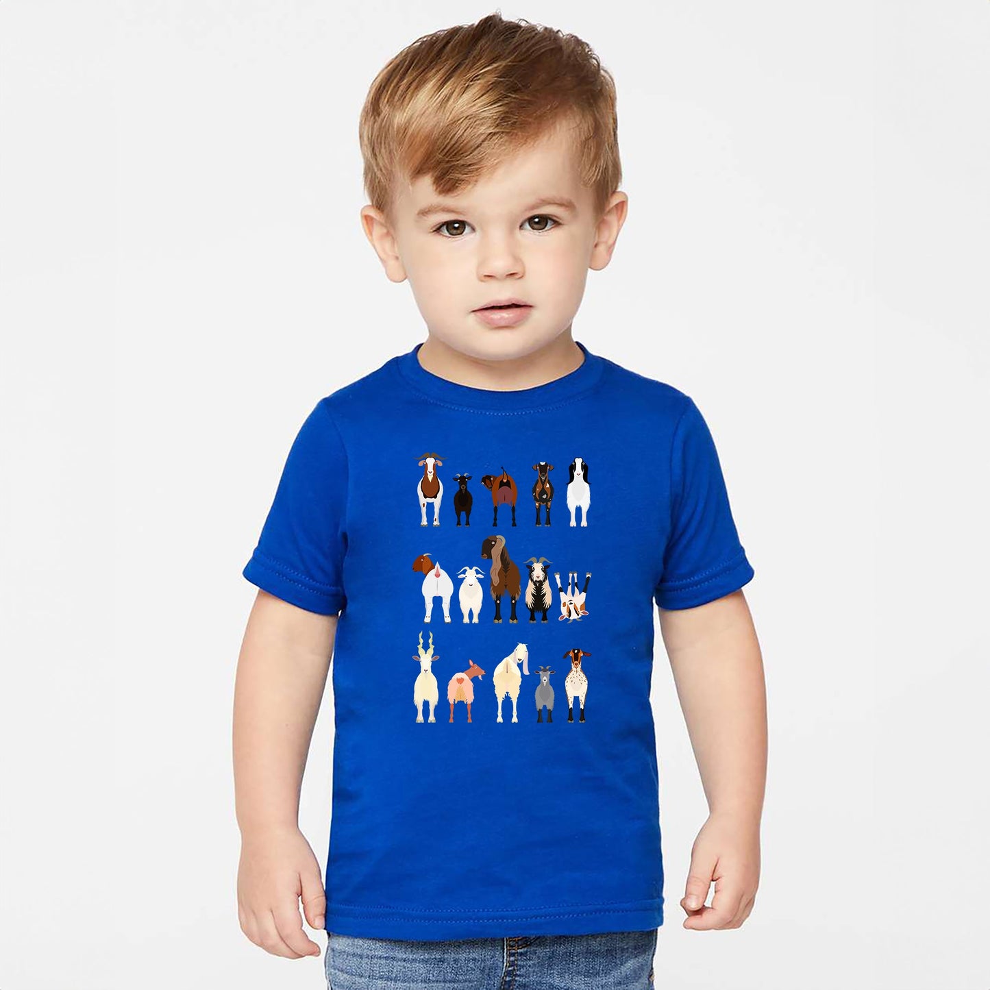 Goat Lovers Kid's Tees, Farm Animal Infant Bodysuits, Illustration, Breeds, Youth Comfort Colors T-Shirt