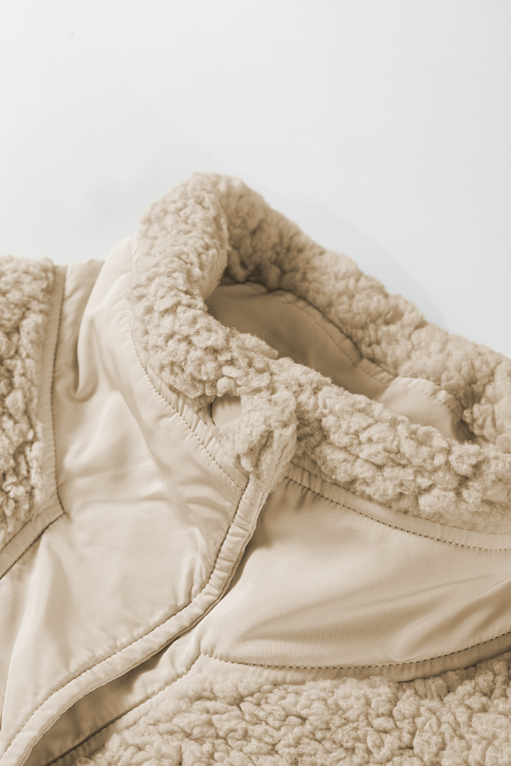 Solid Fleece Snap Button Side Tie Vest