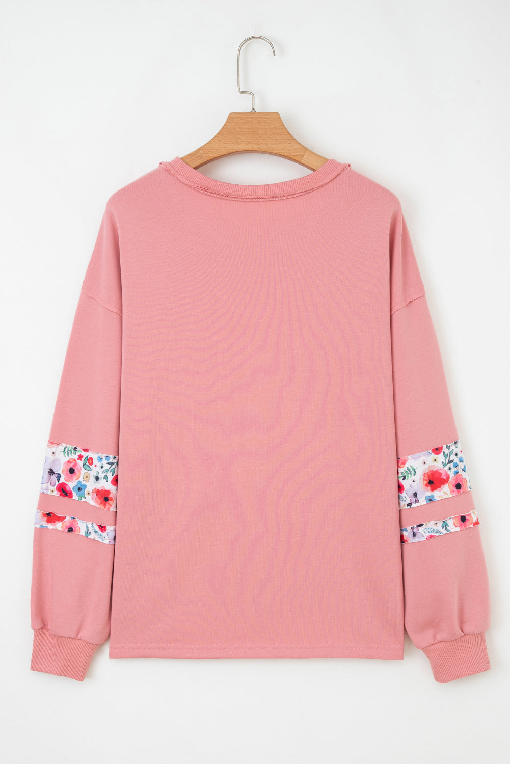 Floral Patchwork Long Sleeve Sweatshirt