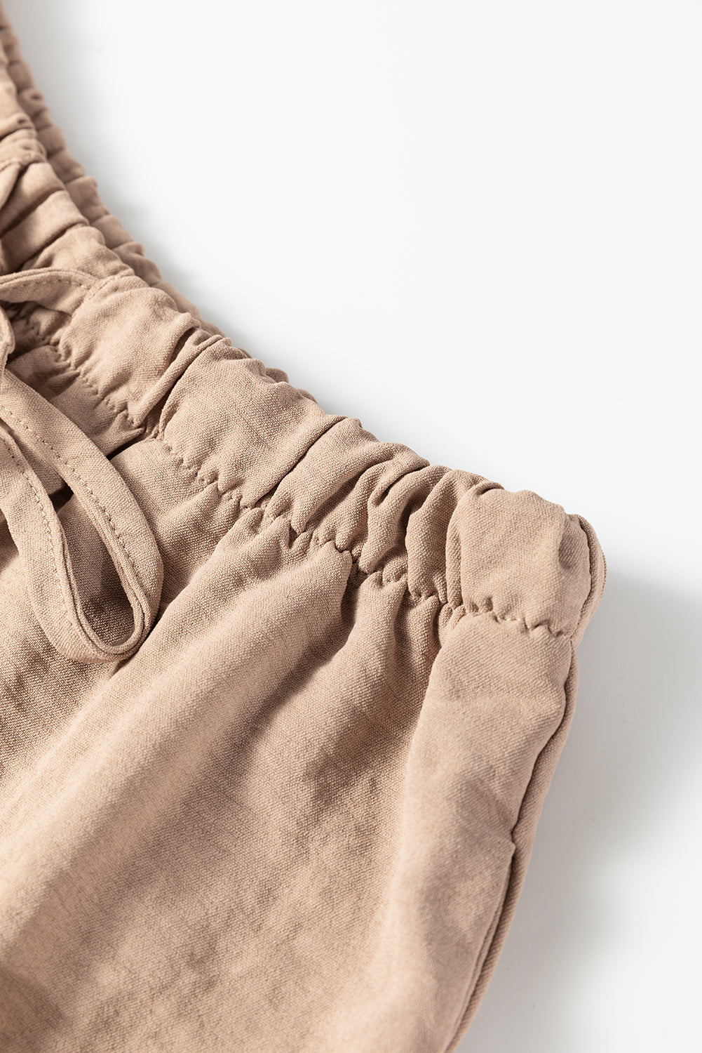 Solid Keyhole Puffy Tank and Pants Set