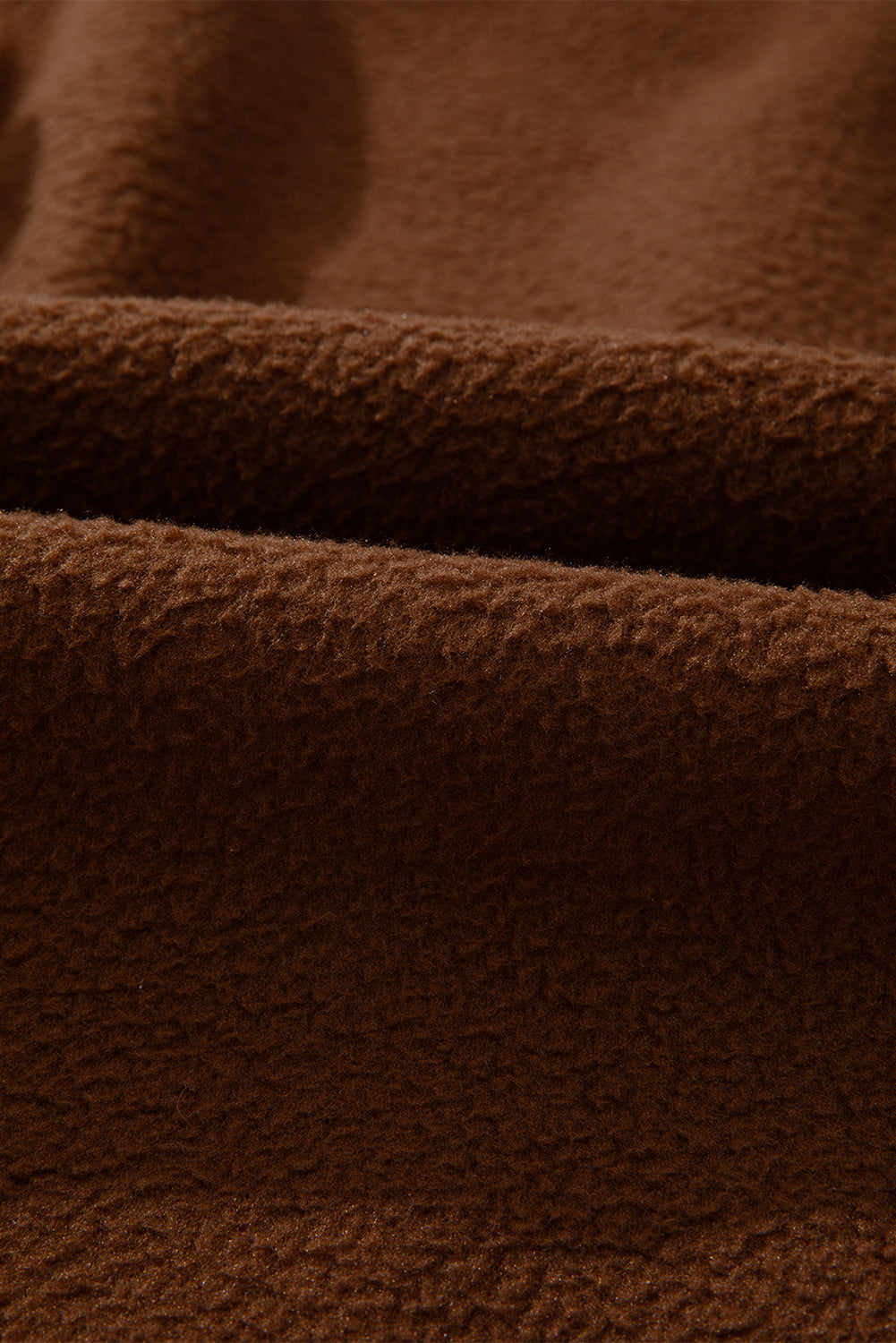 Solid Half-Zip Fleece Pocketed Sweatshirt