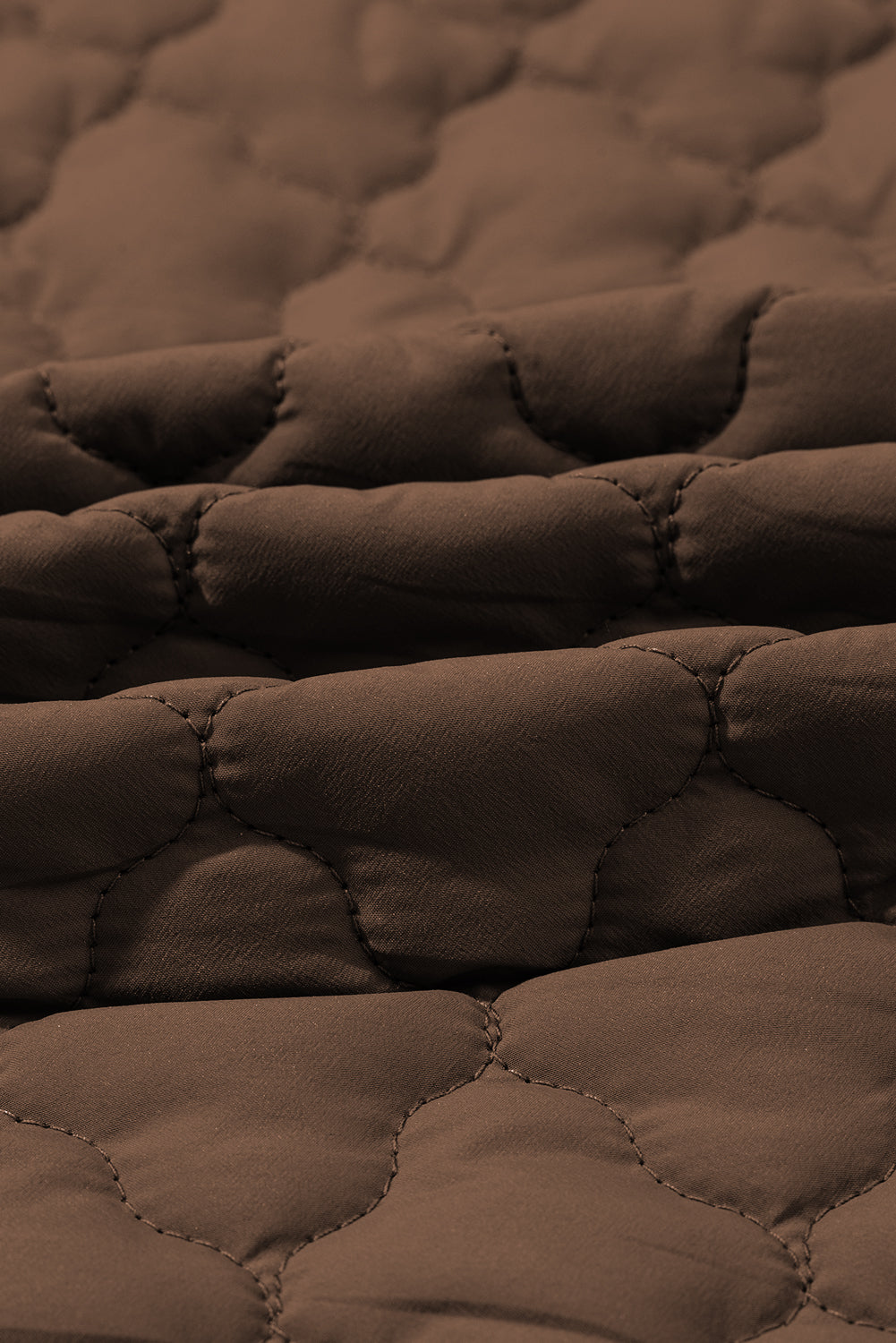 Quilted Zip-Up Snap Button Pocketed Vest