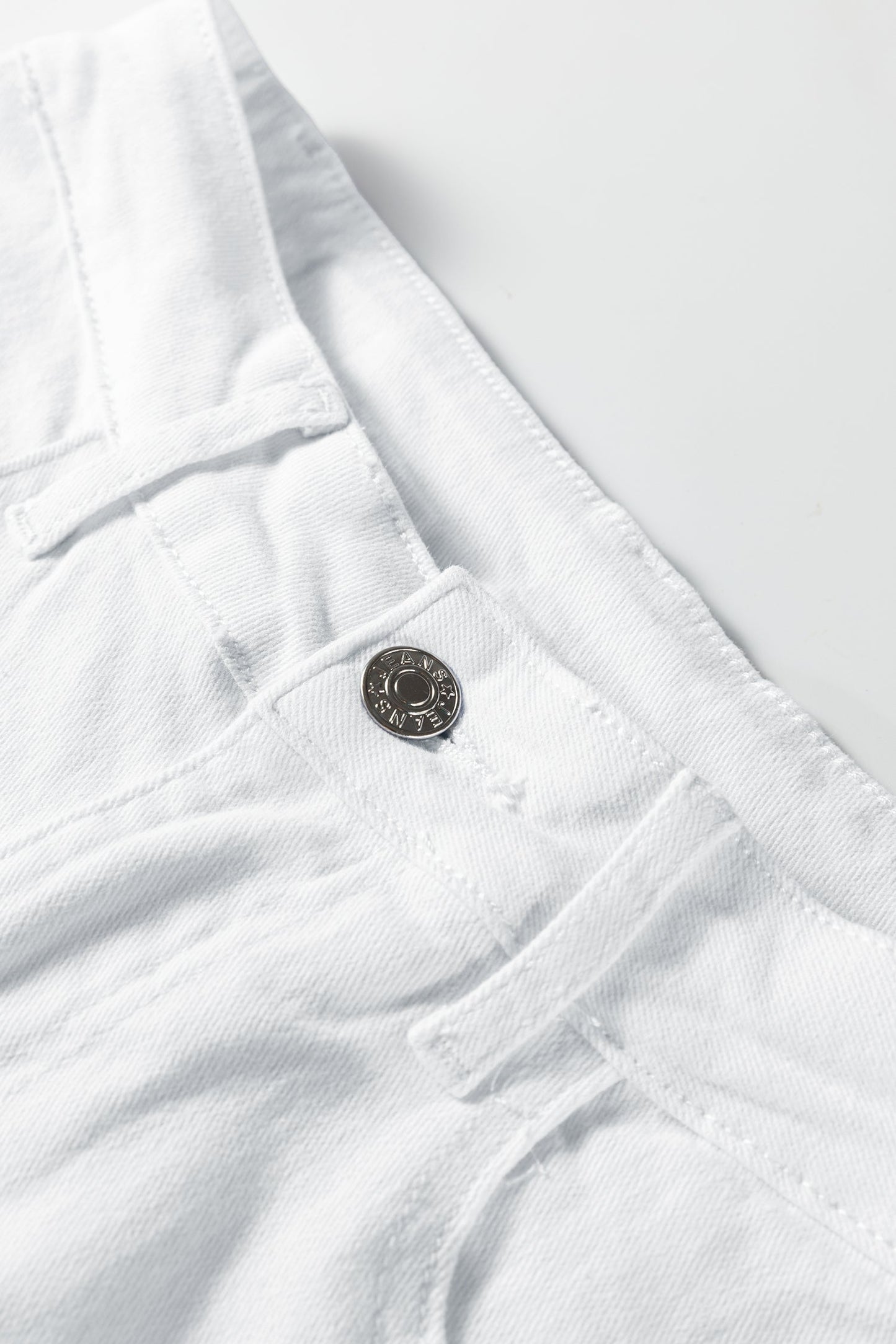 Denim Bow Side Straight Leg Jeans