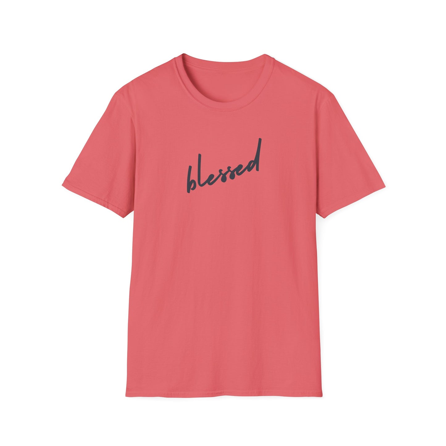 Blessed Unisex Softstyle T-Shirt, Inspirational Tee, Faith-Based Apparel, Positive Vibes Shirt, Gift for Friends, Everyday Wear