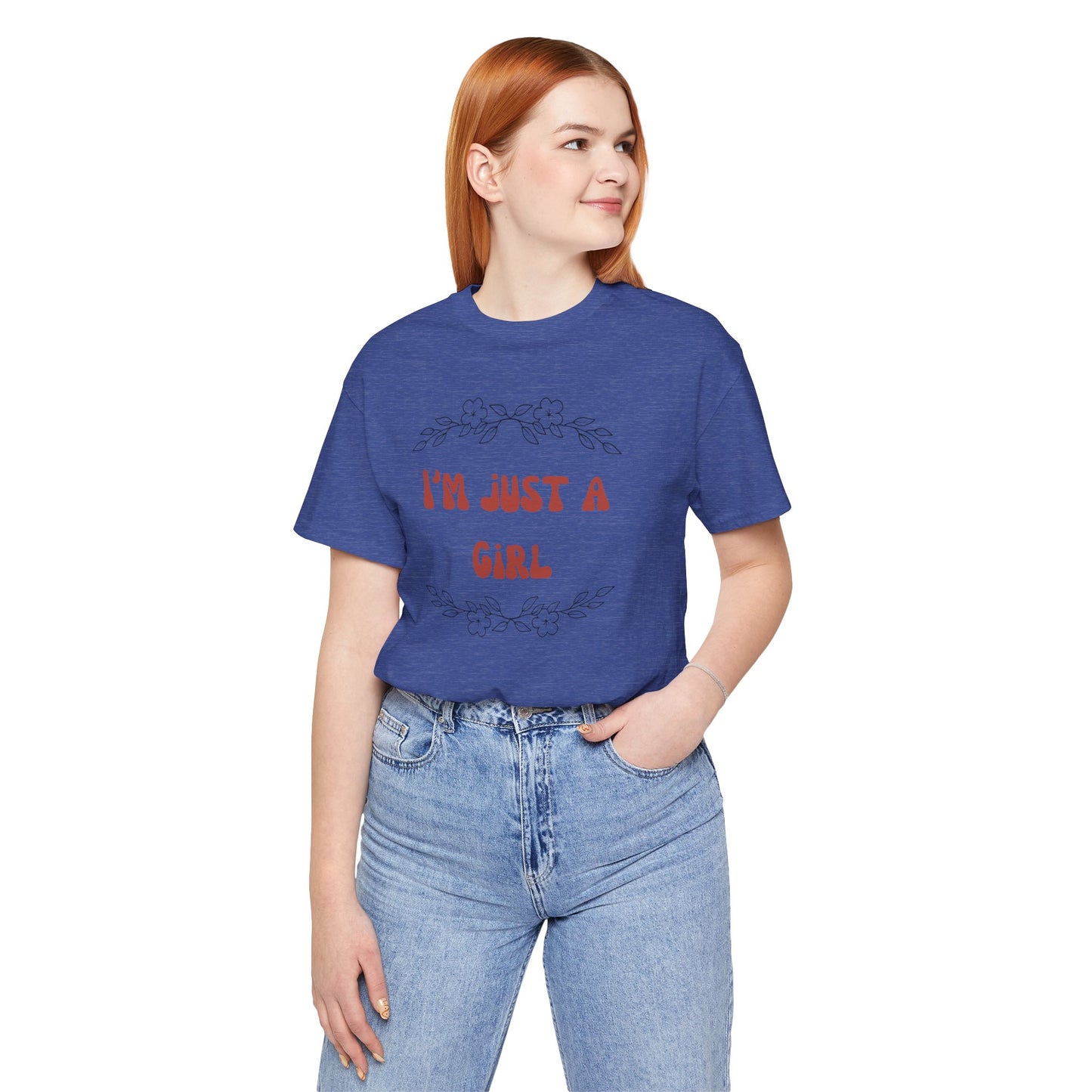 I'm Just a Girl Short Sleeve Tee | Casual Women's T-Shirt, Gift for Her, Birthday Shirt, Everyday Wear, Cute Graphic Tee
