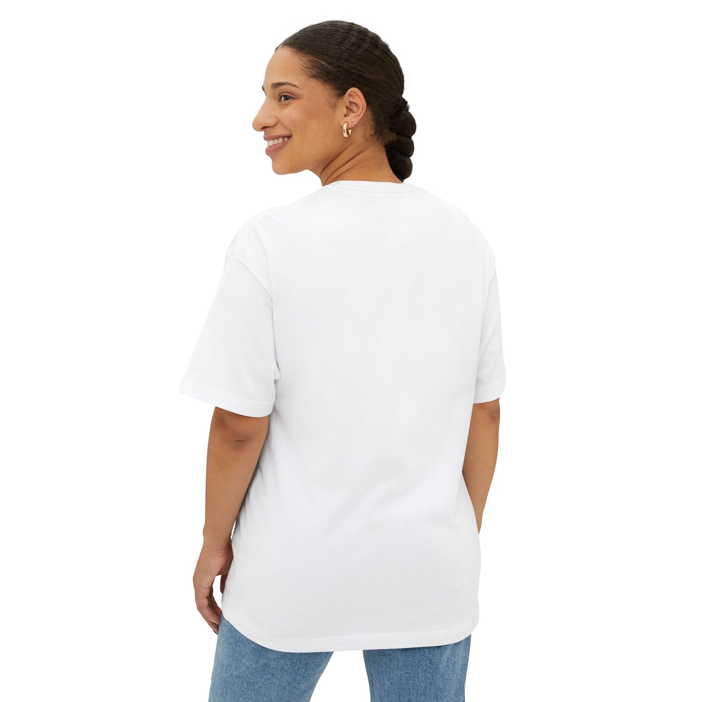 Oversized Tee Smiley Cowboy and Bow Shirt