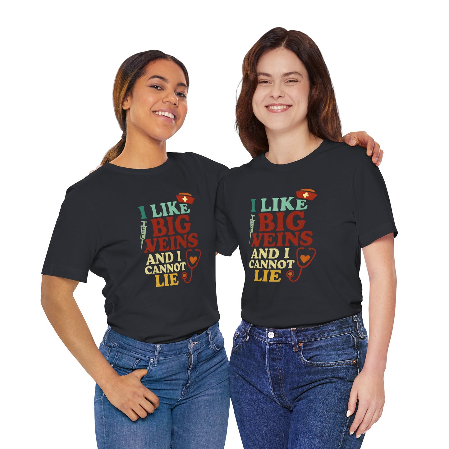 Humorous Medical Tee: I Like Big Veins and I Cannot Lie, Fun Gift for Healthcare Workers, Medical Humor Shirt, Perfect for Birthdays, [...]