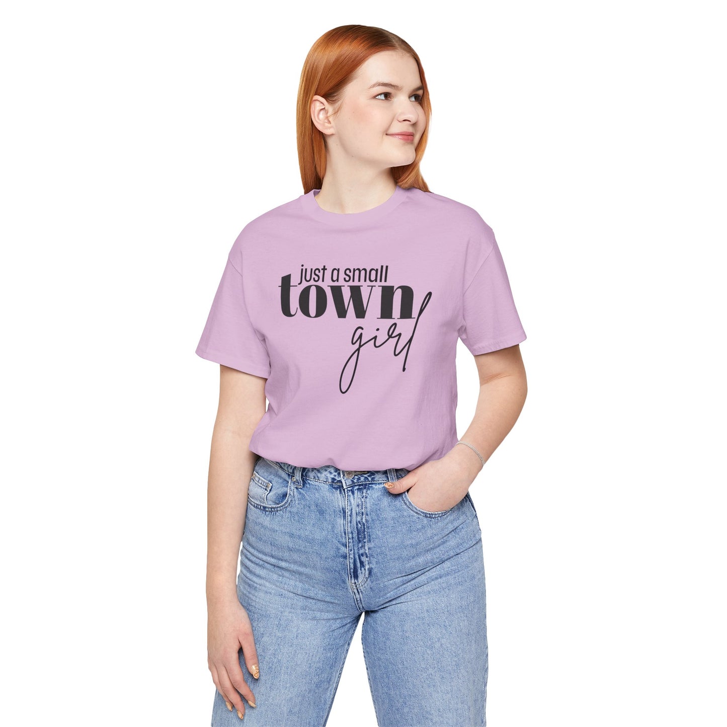 Just a Small Town Girl Tee, Cozy Cotton Shirt Gift, Casual Summer Apparel, Perfect for Birthdays, Country Music Lover Top
