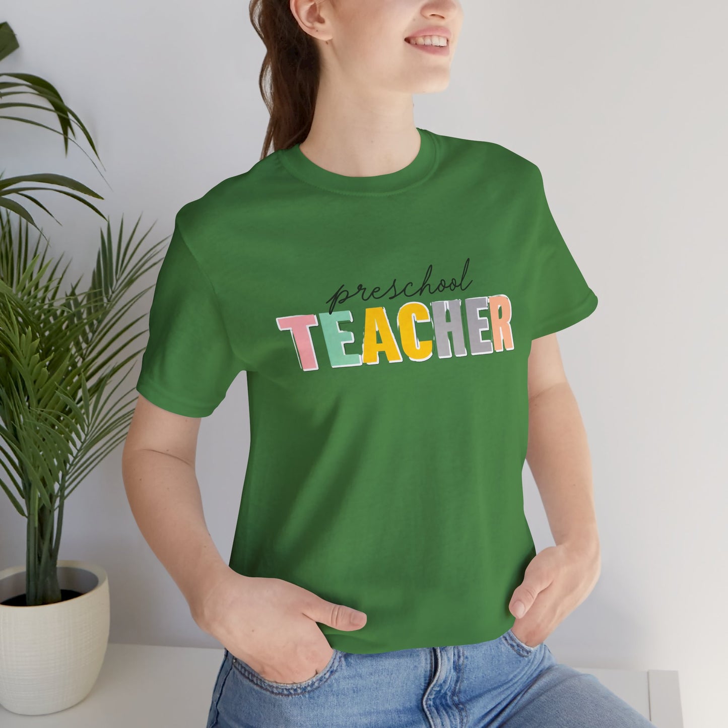 Preschool Teacher Tee, Cute Teacher Shirt, Gift for Educators, Teacher Appreciation, Back to School, Unisex T-Shirt