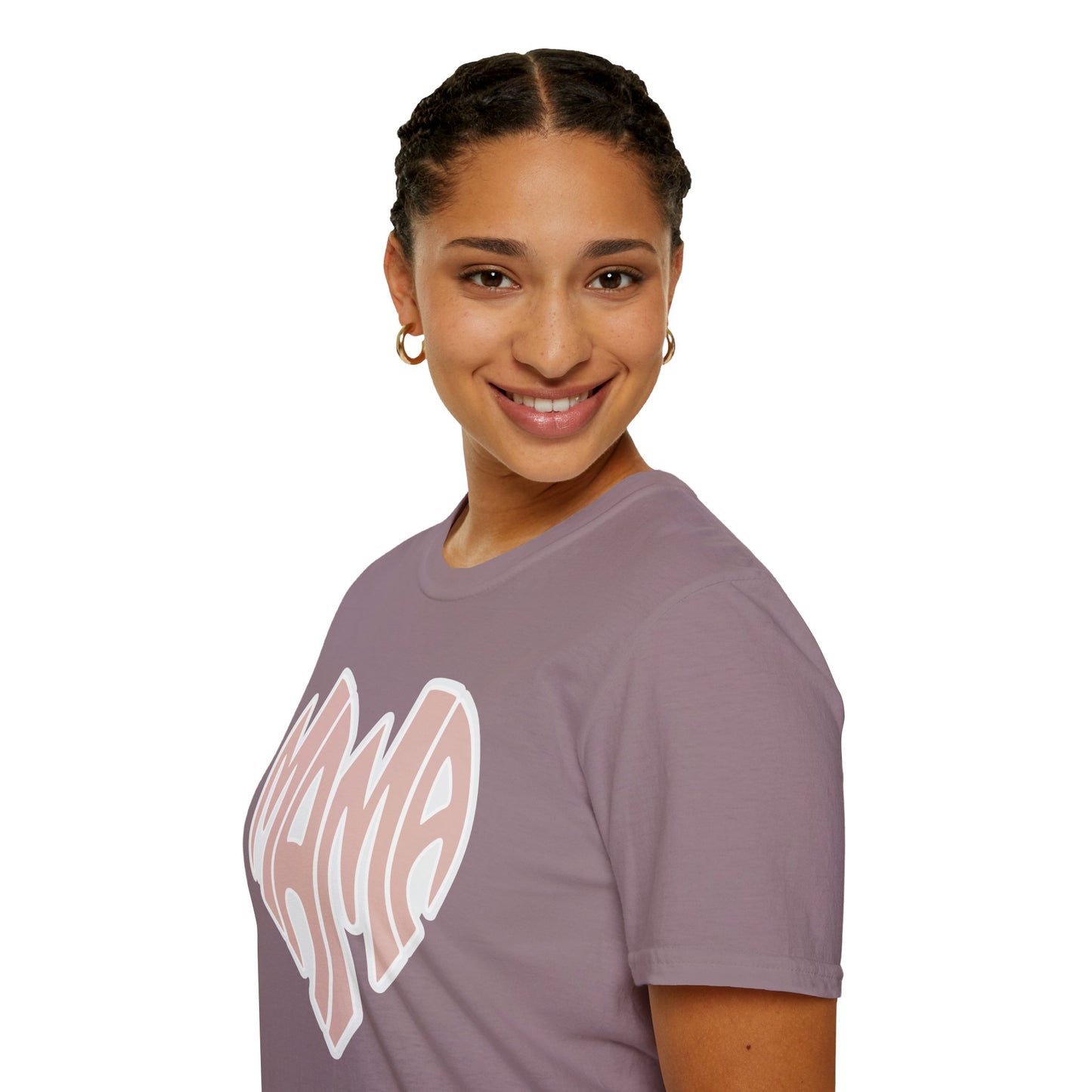 Mama Heart Unisex Softstyle T-Shirt | Gifts for Moms | Casual Wear | Mother's Day | Family Celebrations