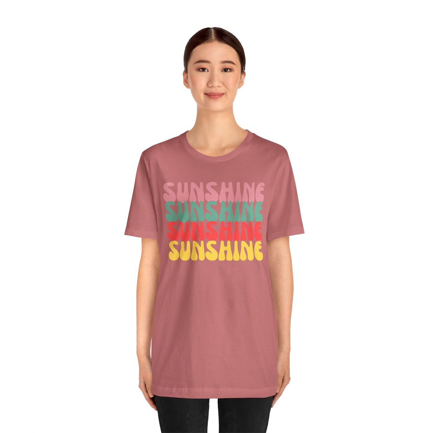 Sunny Vibe Unisex Tee, Summer T-Shirt, Beachwear, Gift for Her, Casual Wear, Fun Graphic Tee