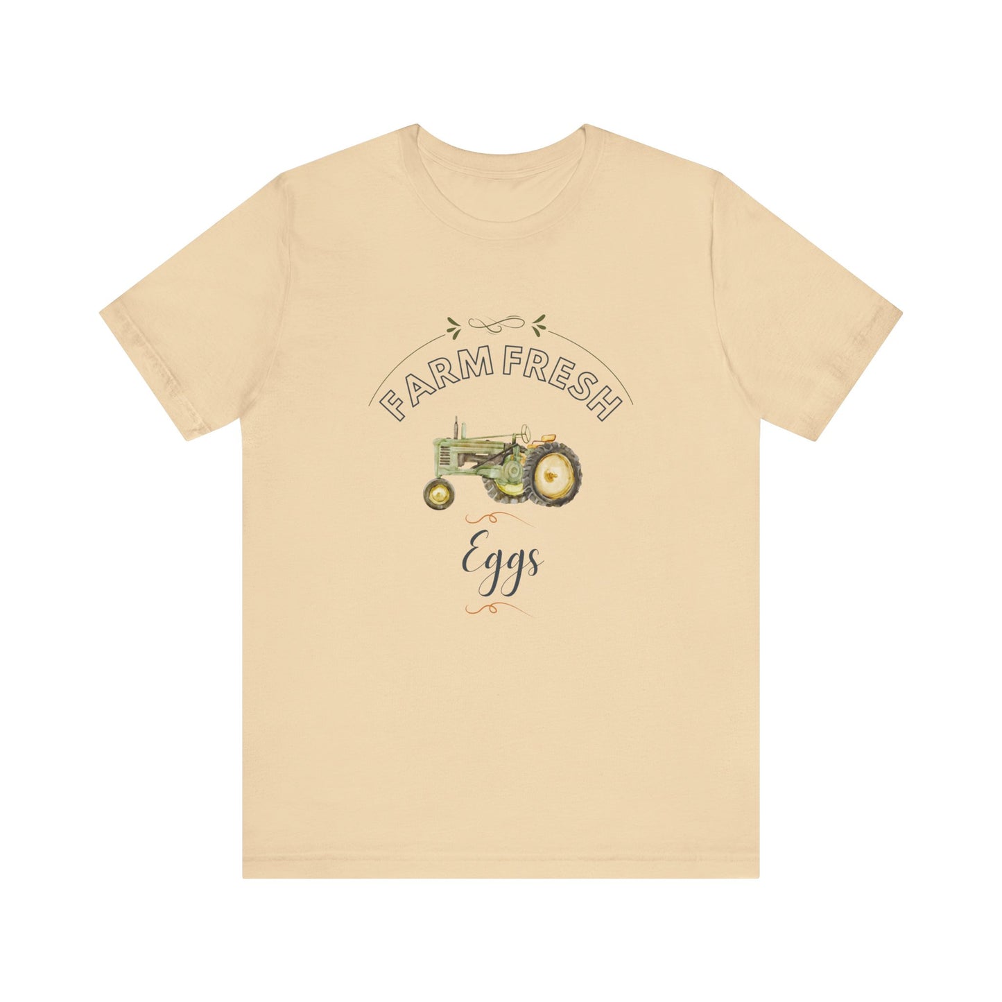 Egg Farm Unisex Tee with Tractor Design