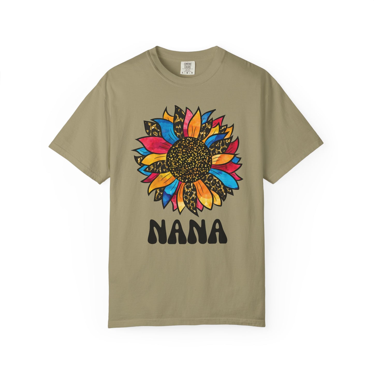 Flower Power Nana T-Shirt, Gift for Grandmother, Birthday Tee, Family Reunion Shirt, Floral Design T-Shirt