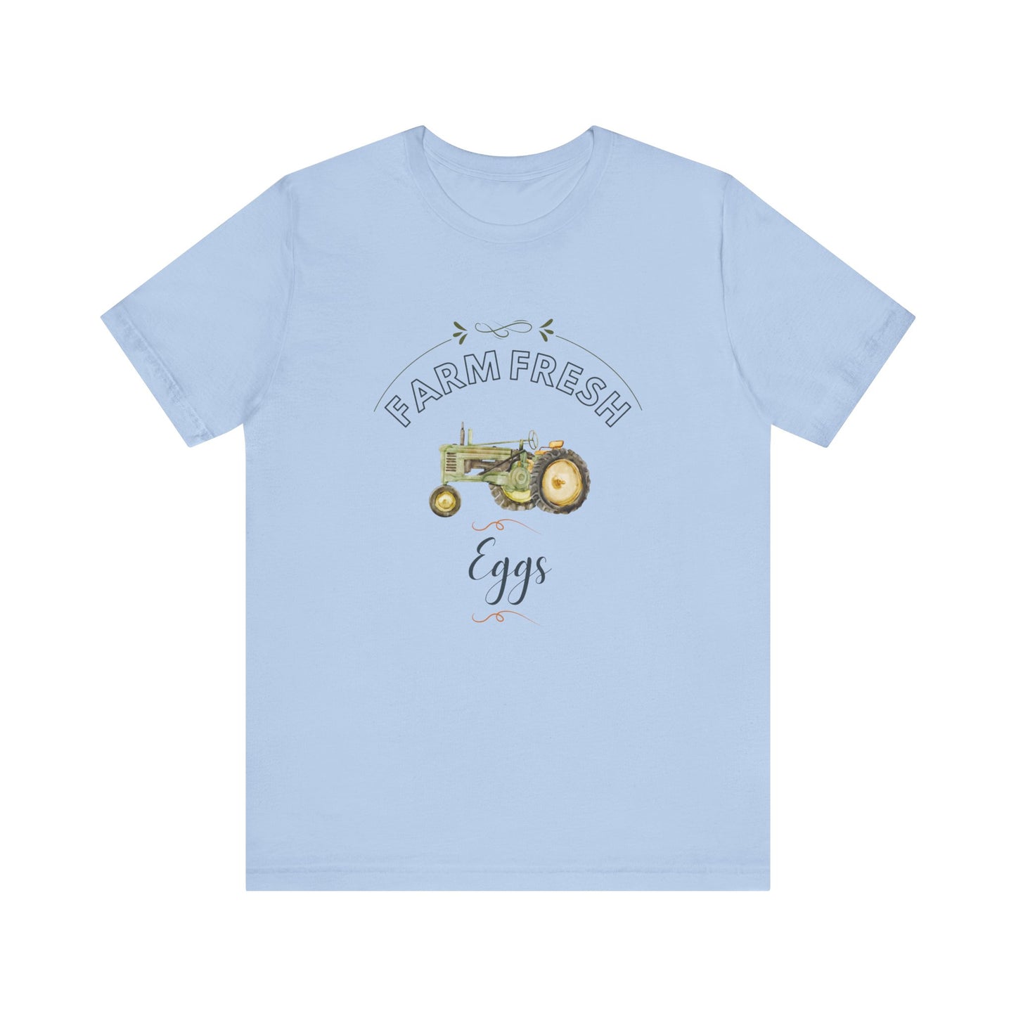 Egg Farm Unisex Tee with Tractor Design