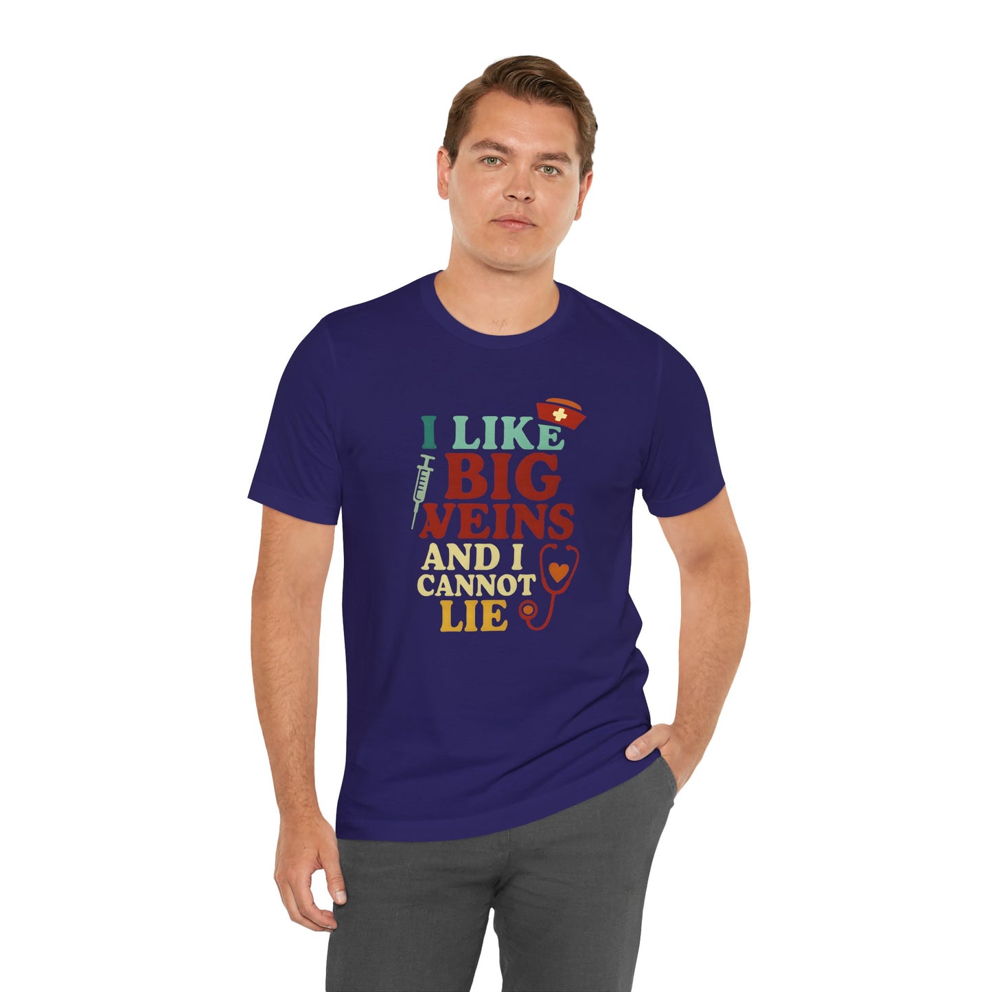 Humorous Medical Tee: I Like Big Veins and I Cannot Lie, Fun Gift for Healthcare Workers, Medical Humor Shirt, Perfect for Birthdays, [...]