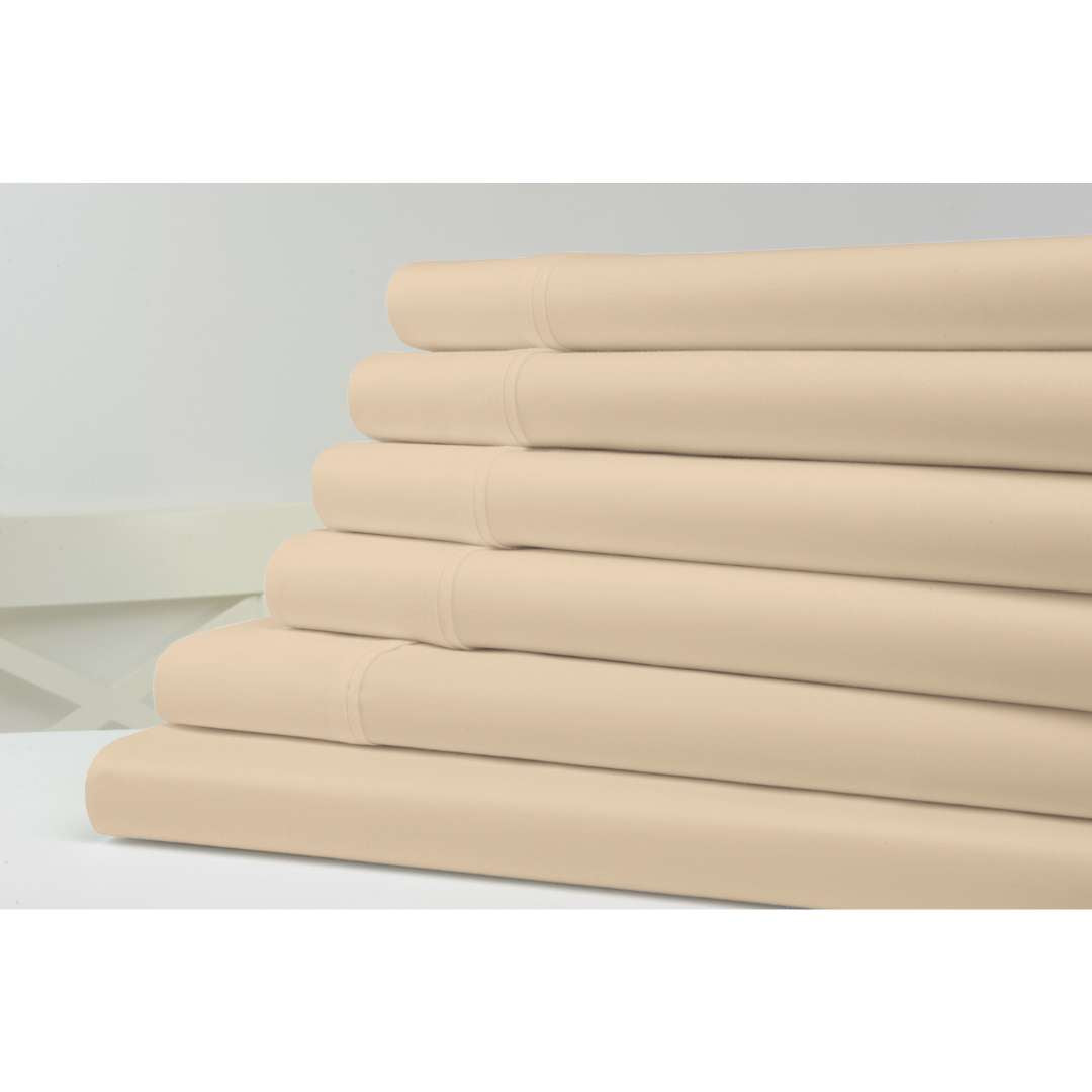 Kathy Ireland 1200 Thread Count 6 Piece Cotton Rich Sheet Set
