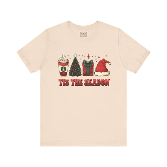 Holiday Cheer Short Sleeve Tee | 'Tis the Season Shirt | Festive Casual Wear | Christmas Gift | Unisex Tee | Seasonal Apparel