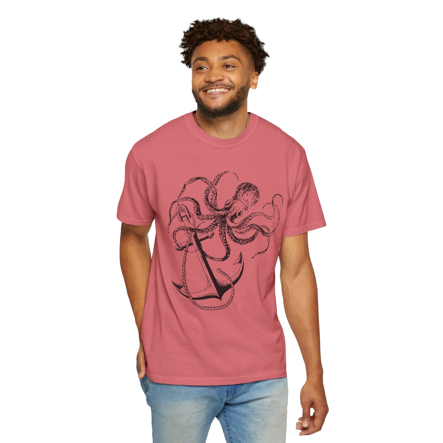 Nautical Anchor Octopus Tee